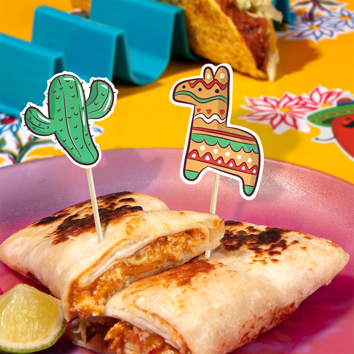 Palitos Botaneros, Diseño Fiestas Patrias, 4 pzas