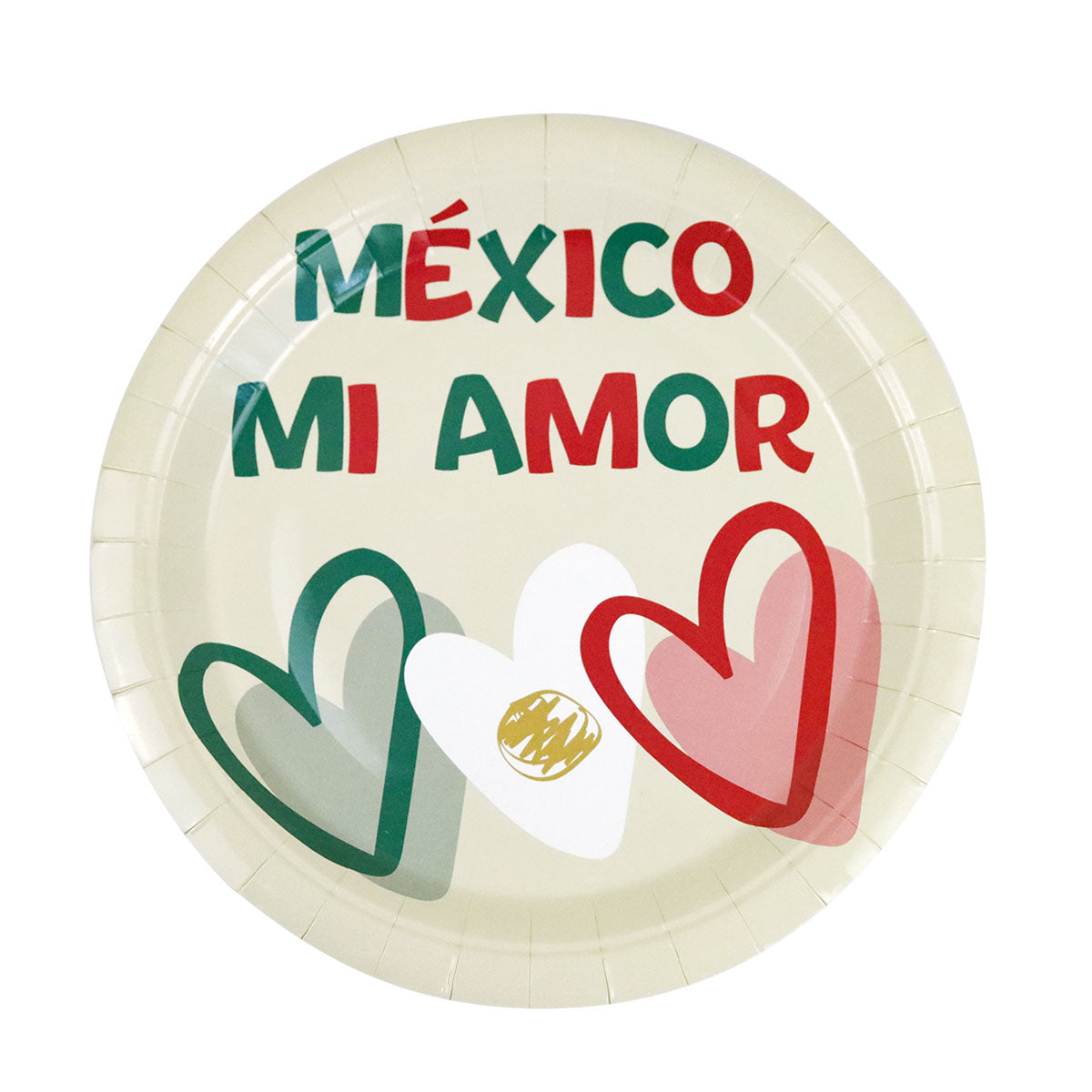 México Mi Amor, Platos de Cartón, 8 pzas