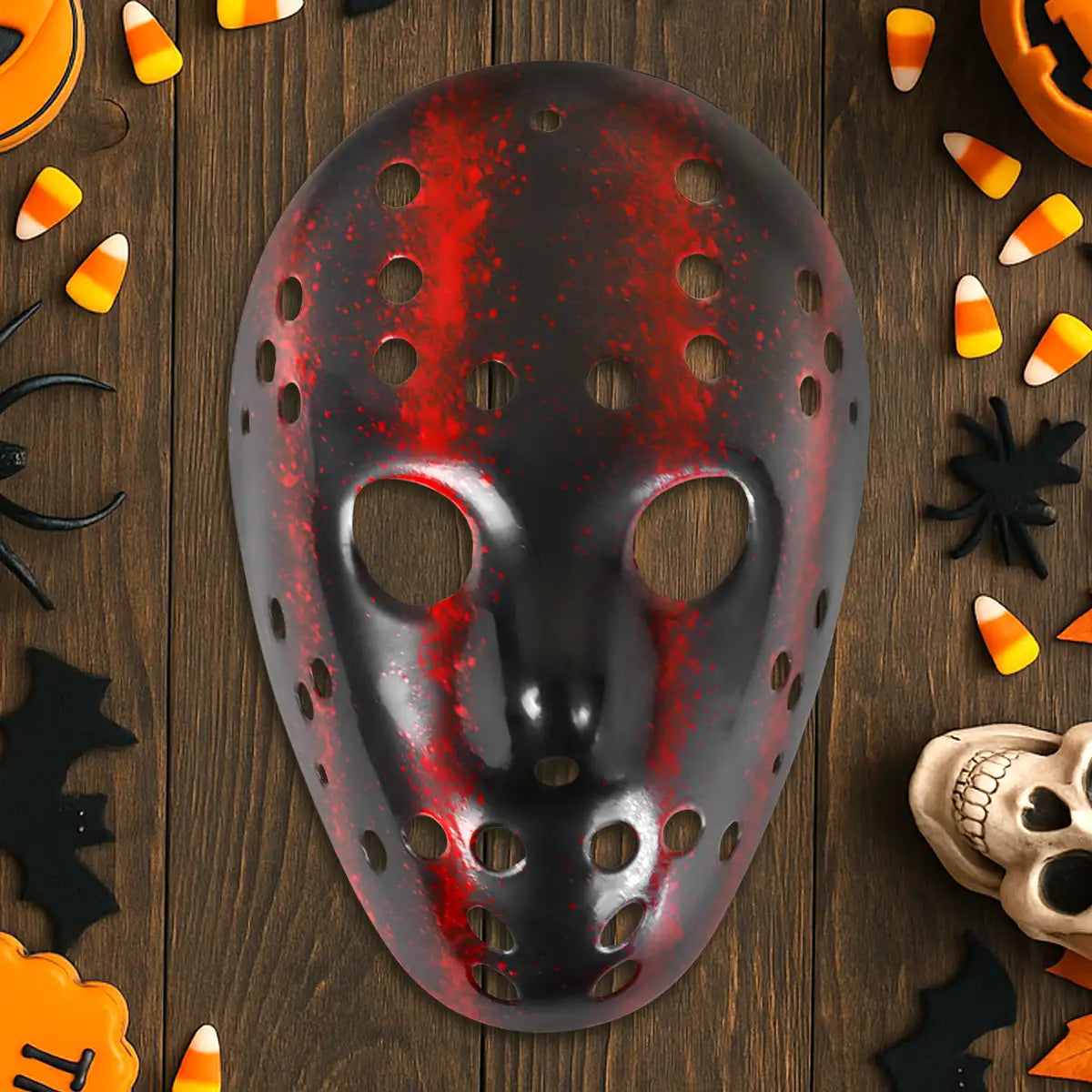 Máscara de Hockey, Halloween, Color Negro