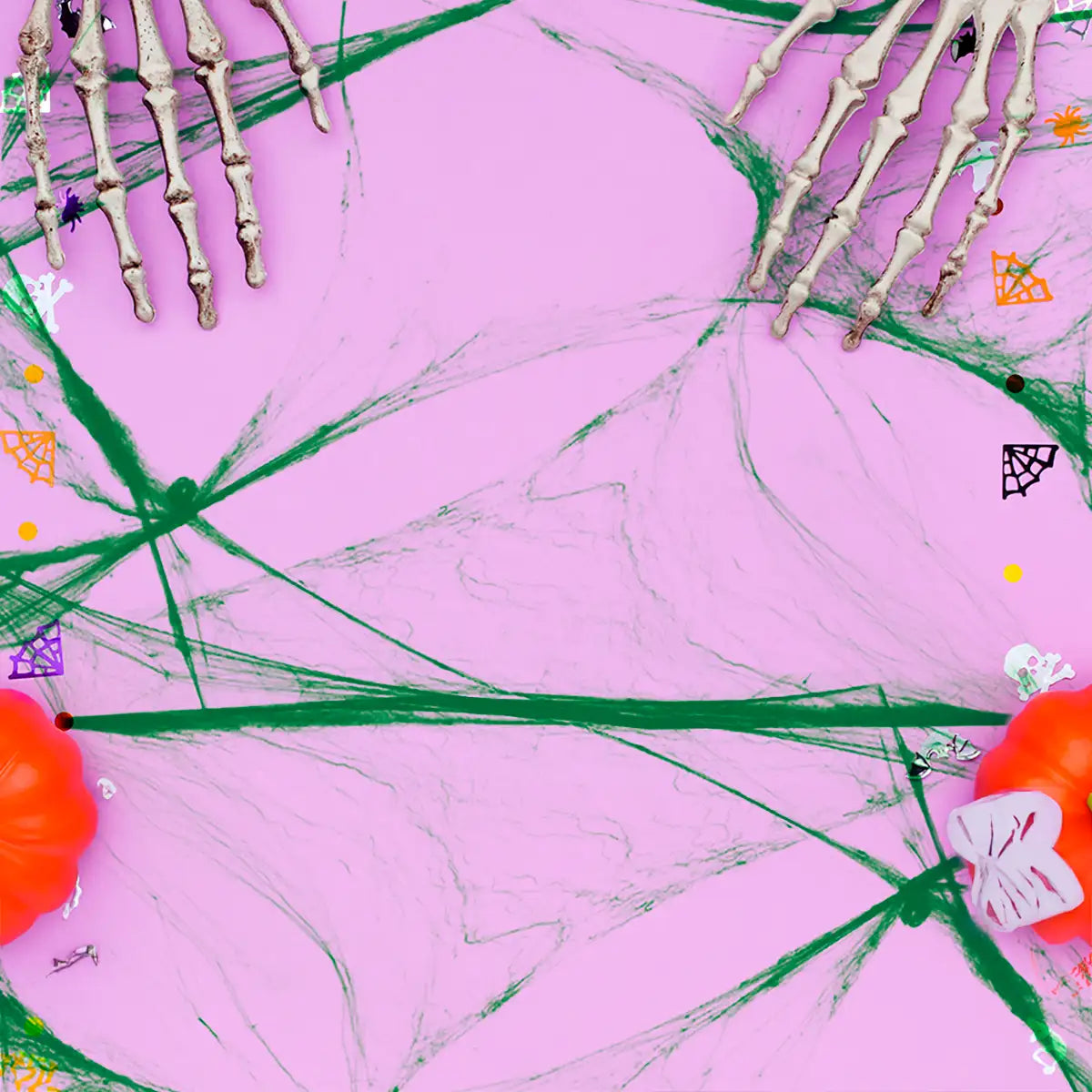 Telaraña, Color Verde, Halloween