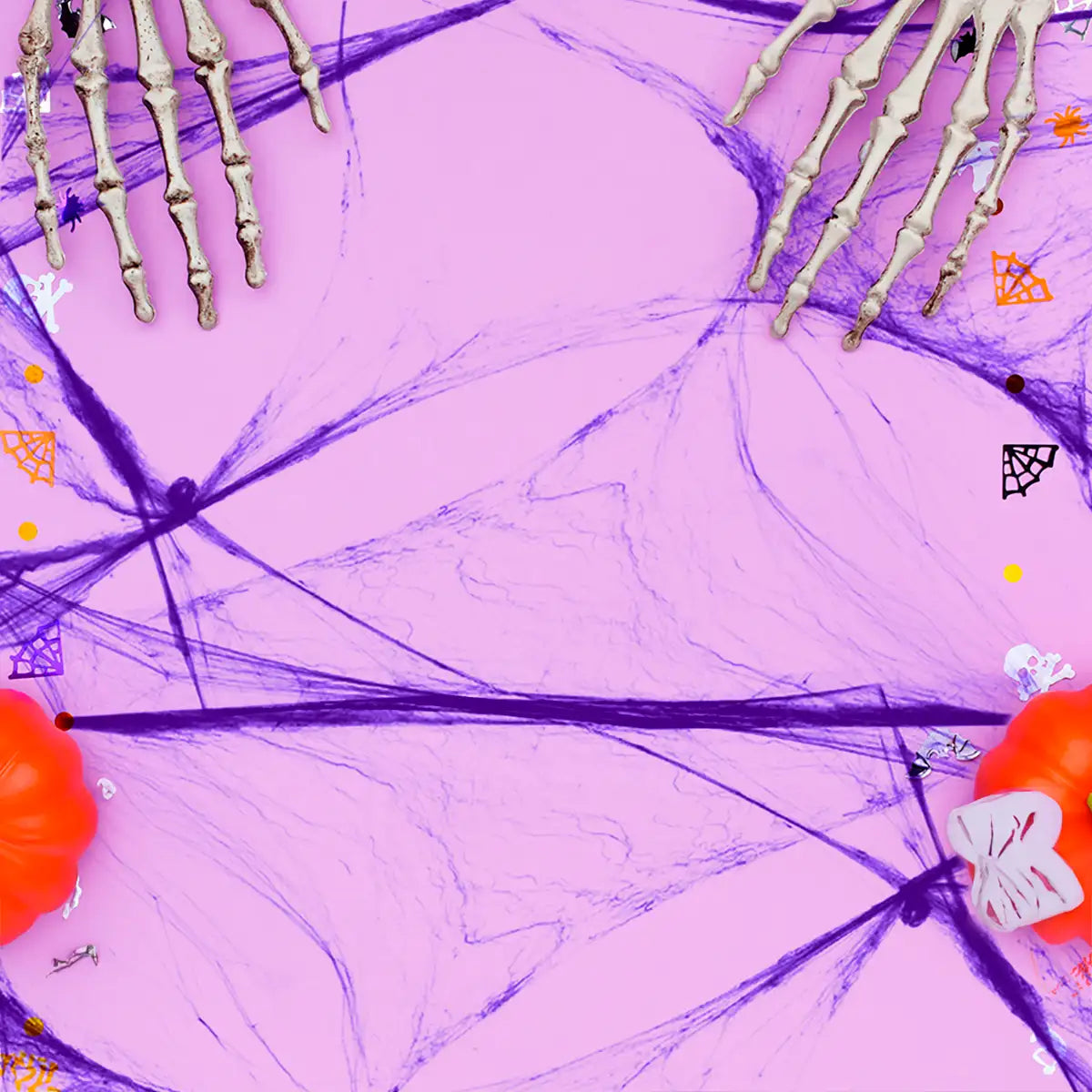 Telaraña, Color Morado, Halloween