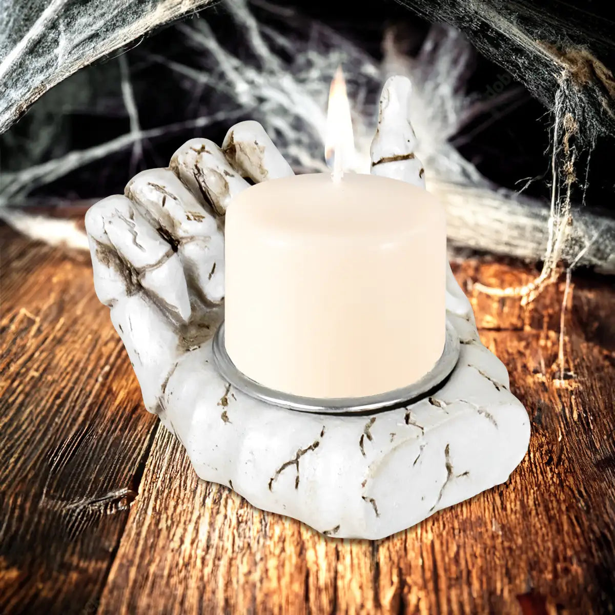 Mano, Portavela de Cerámica