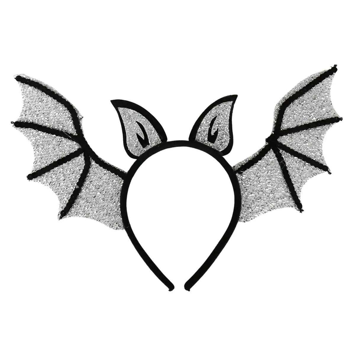 Diadema de Murciélago, Halloween, Color Plata