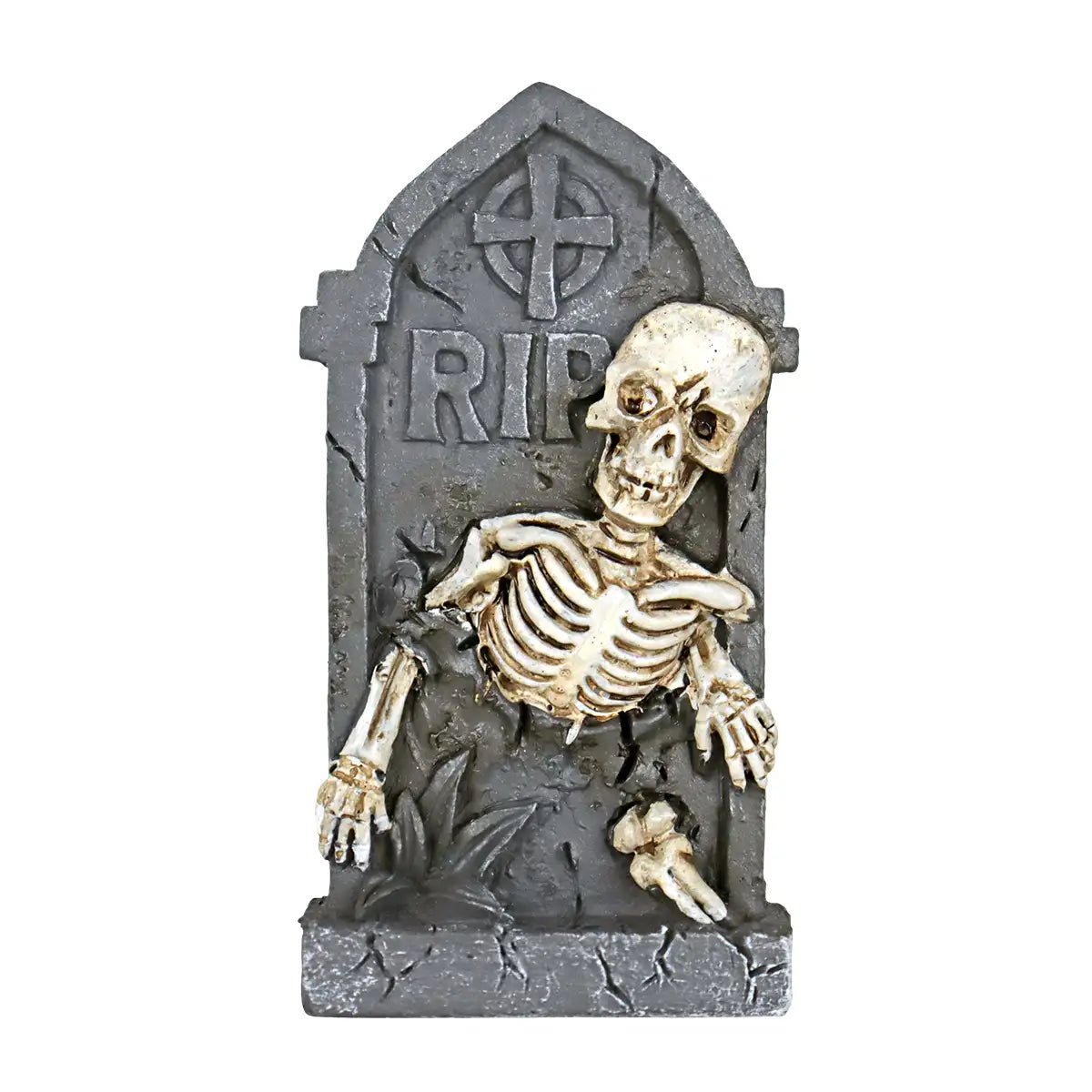 Esqueleto, Lápida, Adorno de Cerámica