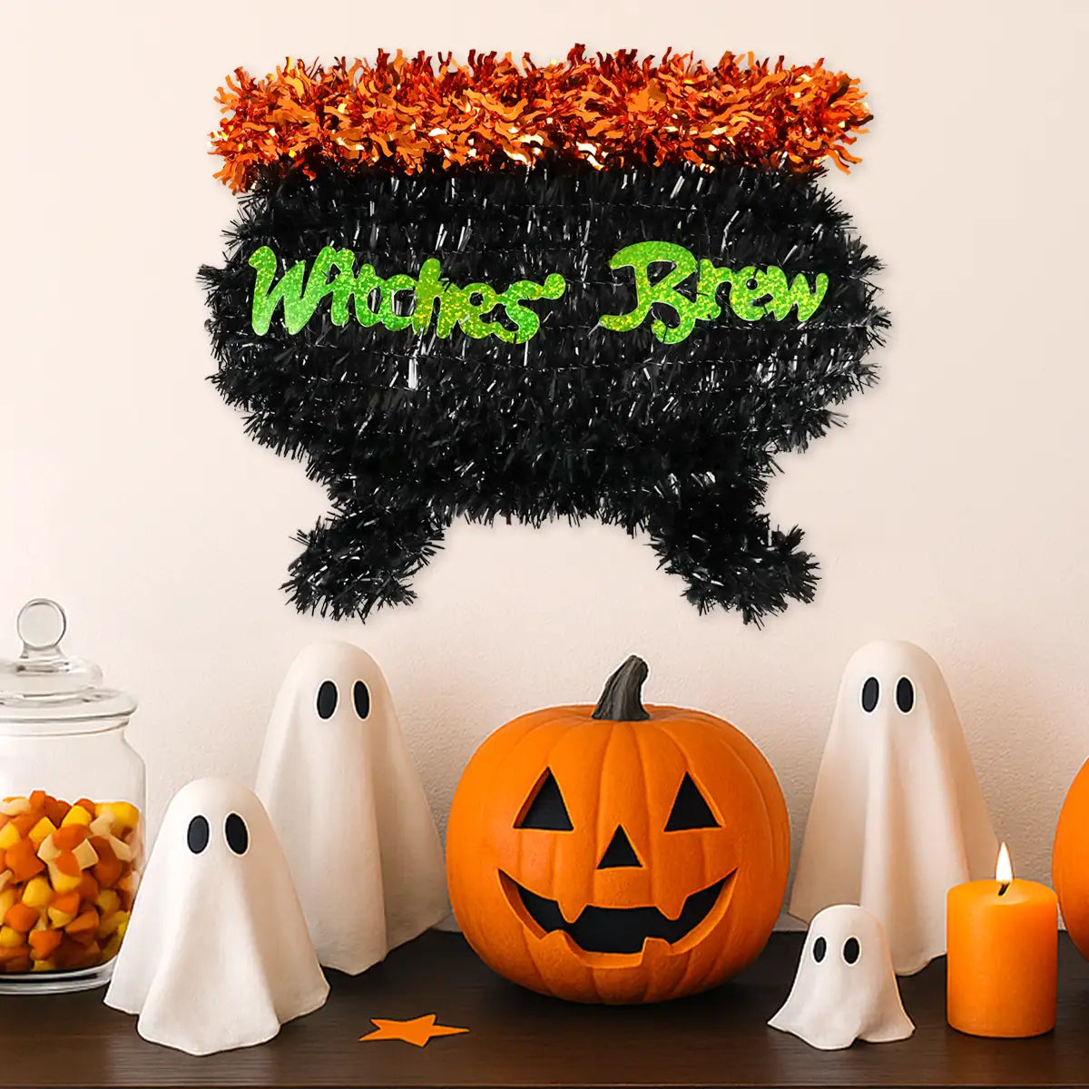 Witches Brew, Caldero Decorativo, Tinsel