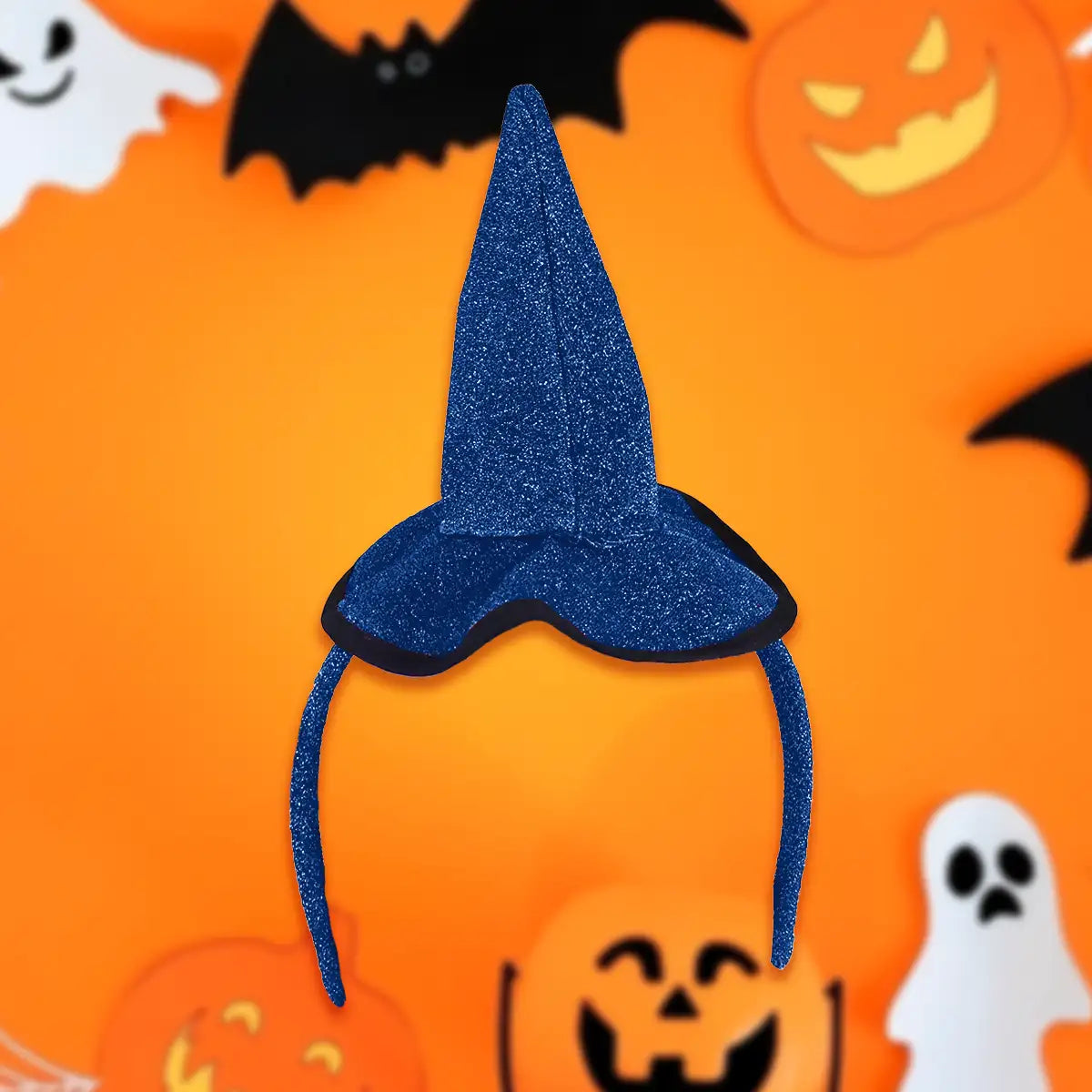 Diadema, Sombrero de Bruja, Color Azul