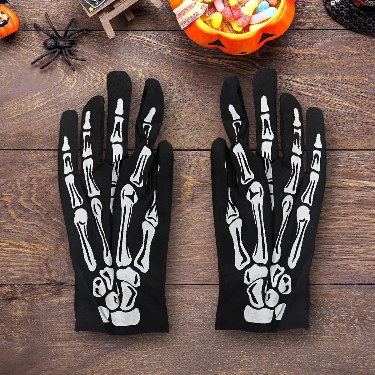 Guantes con Diseño de Esqueleto