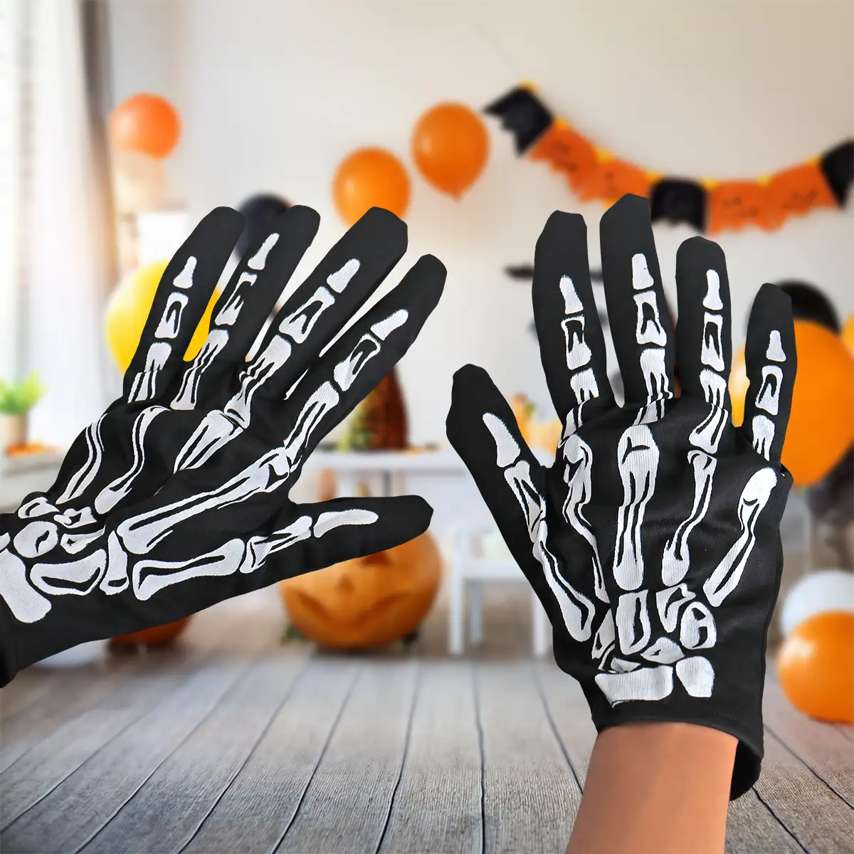 Guantes con Diseño de Esqueleto
