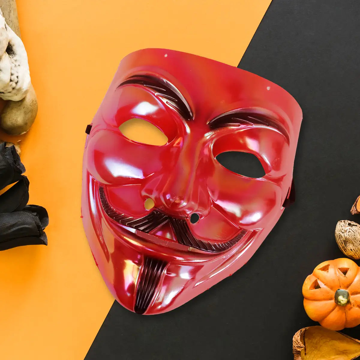 Anonymous, Máscara de Plástico, Color Rojo