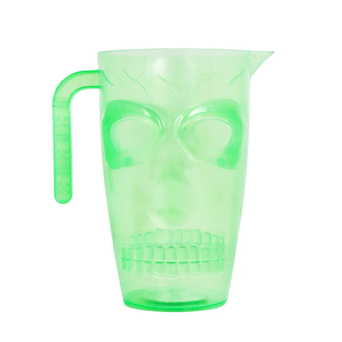 Jarra de Plástico con Forma de Calavera, Halloween, Fosforescente