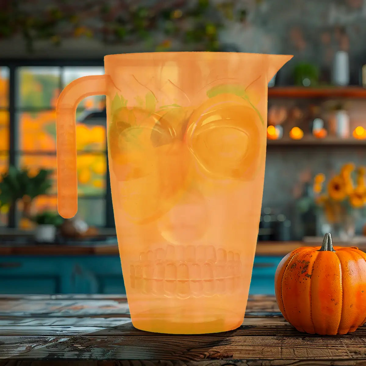 Jarra de Plástico con Forma de Calavera, Halloween