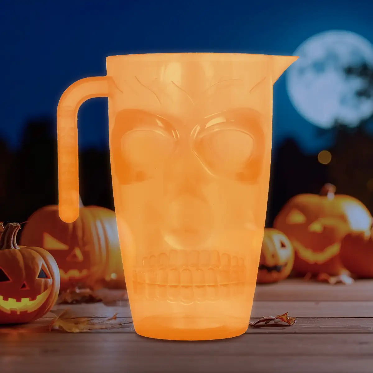 Jarra de Plástico con Forma de Calavera, Halloween