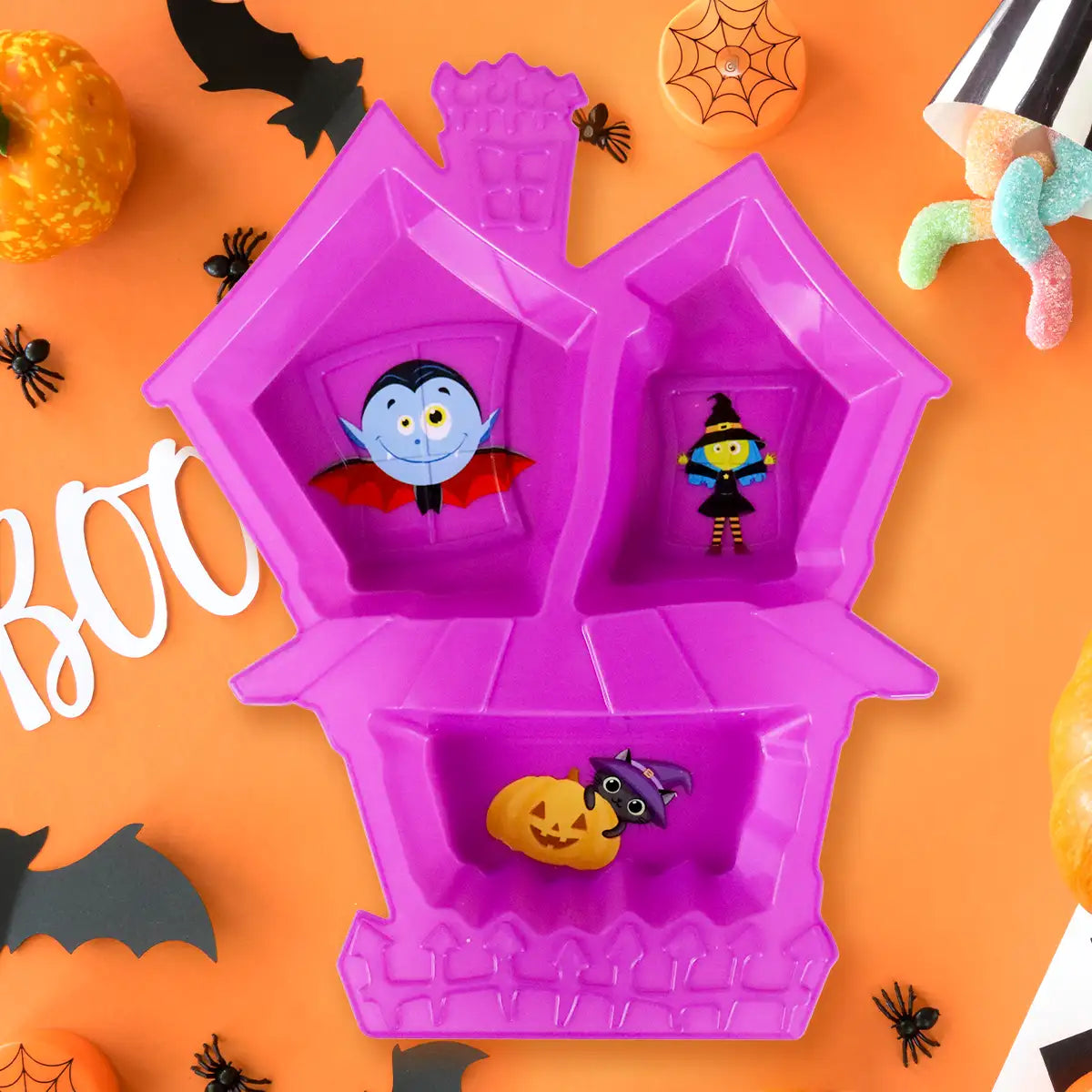 Bandeja Castillo Embrujado, Color Morado