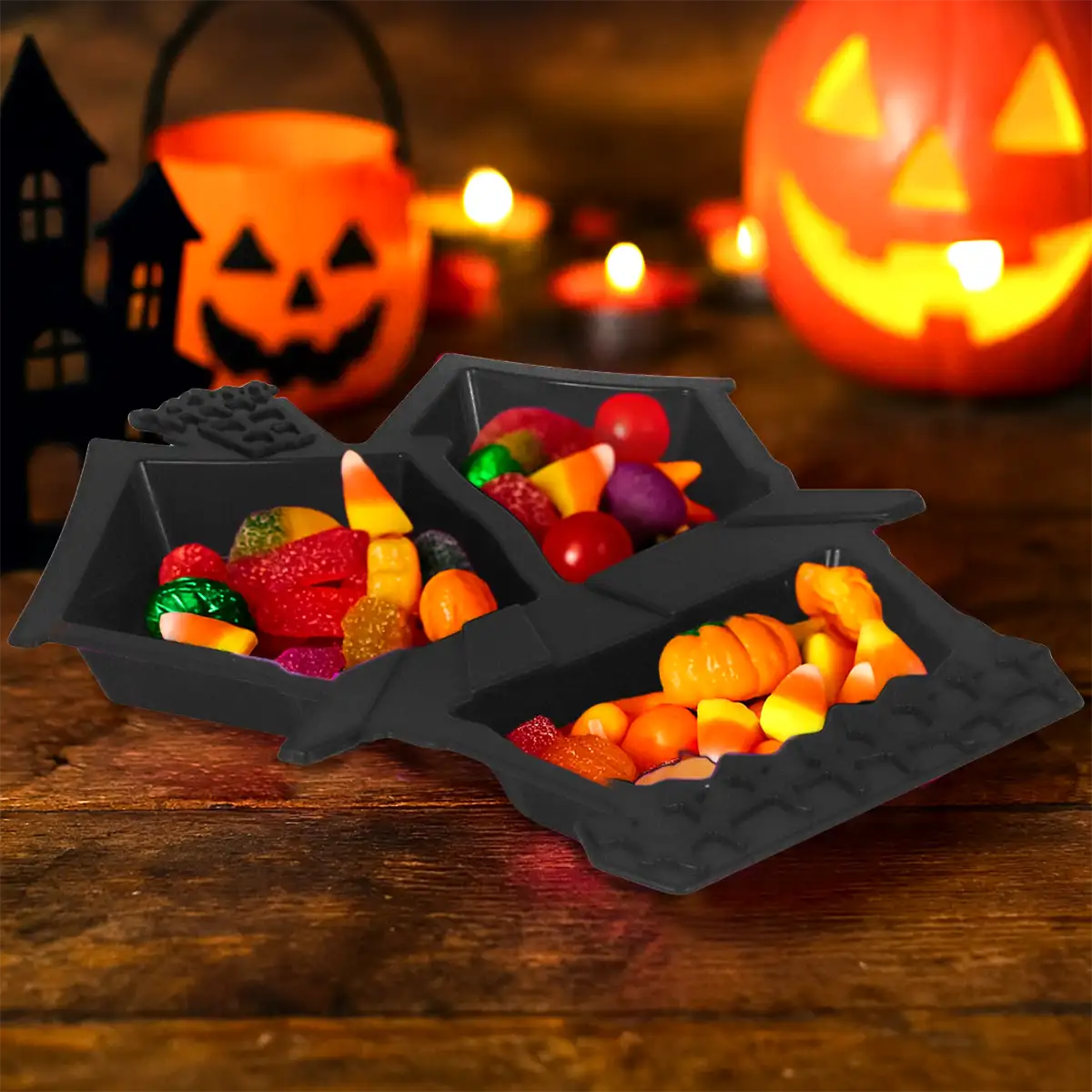 Bandeja Castillo Embrujado, Color Negro