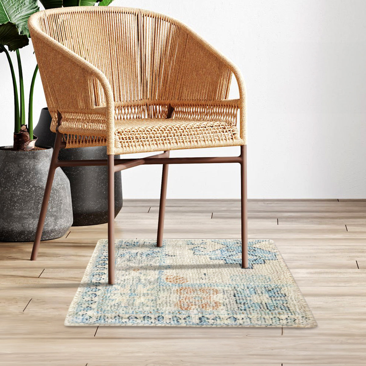 Tapete Cuadrado, Celeste