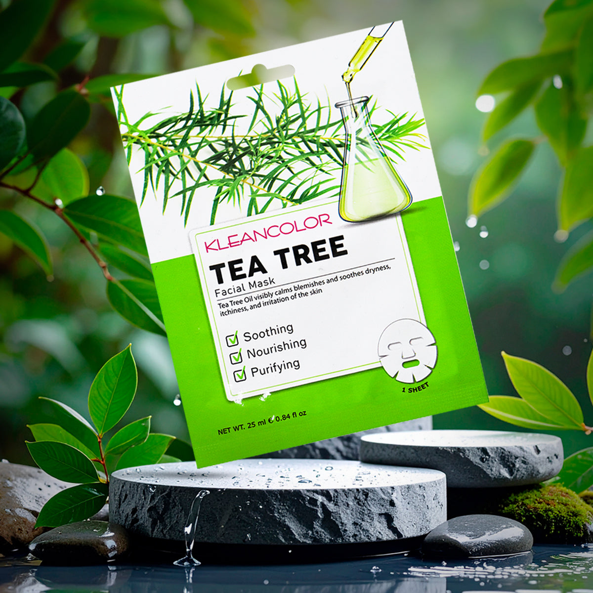 Máscara Facial con Aceite de Árbol de Té