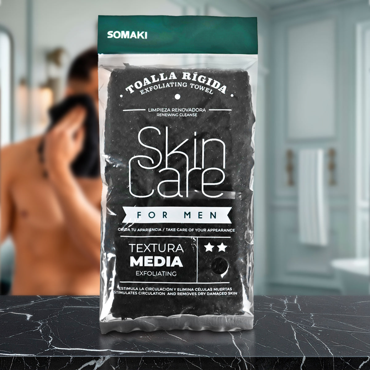 Toalla Rígida. Skin Care for Men