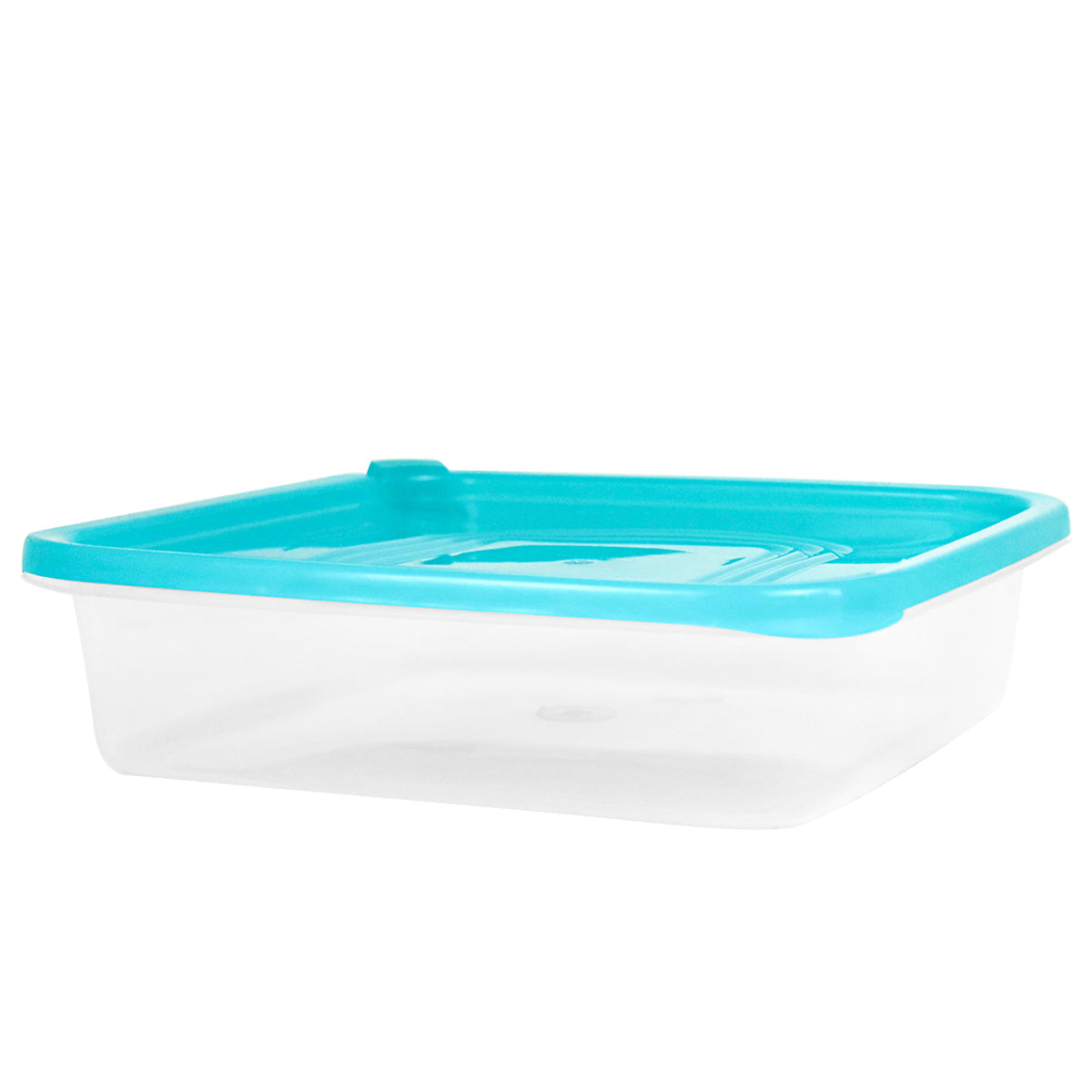 Contenedor Microfresh Cuadrado, Color Aqua 2L