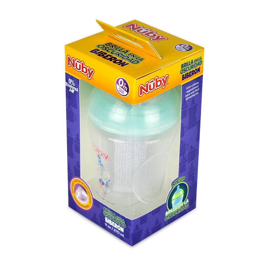 Biberón con Sistema de Aire Anticólico +0m Nûby