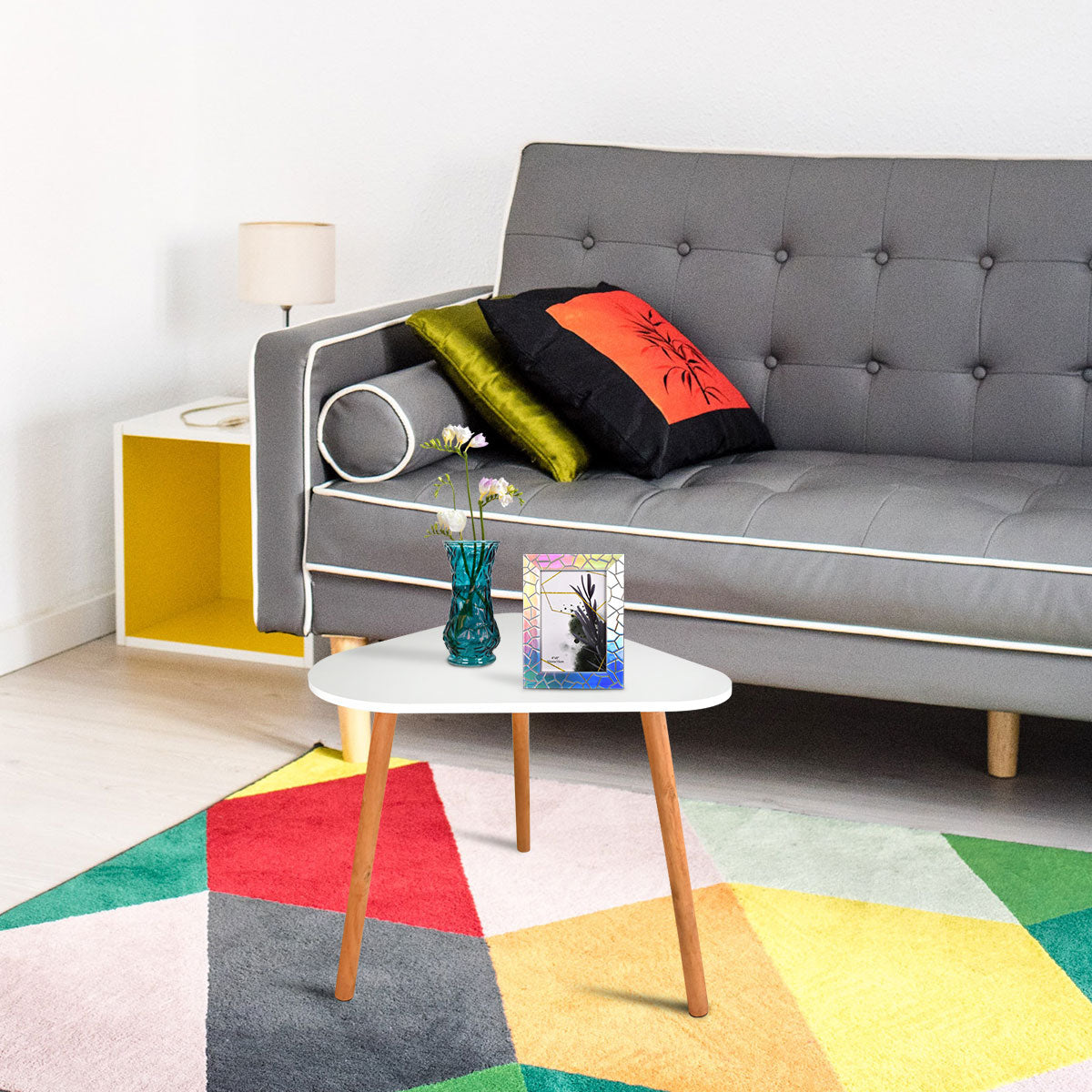 Mesa Inkanto Triangular Blanca