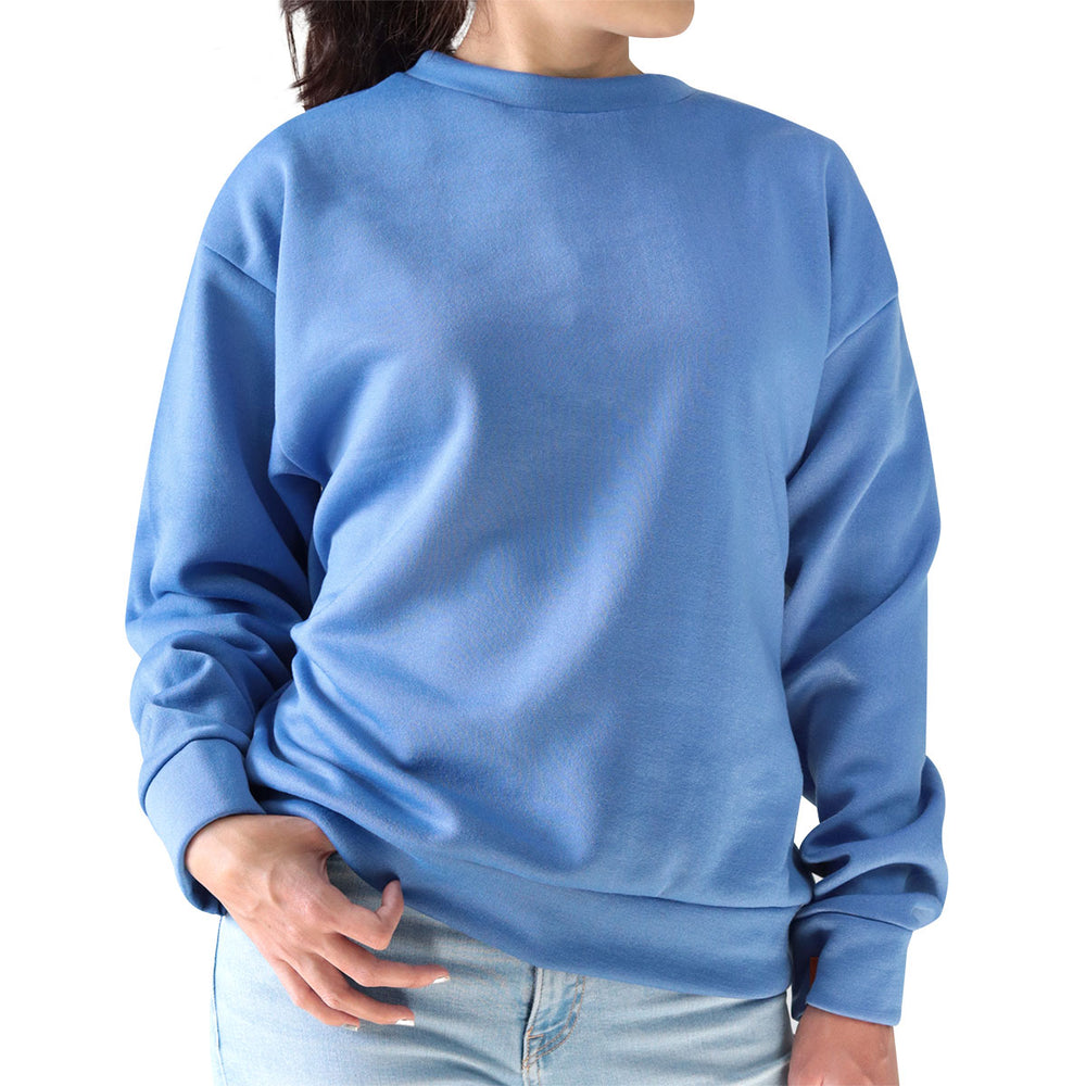 Sudadera Unisex Cuello Redondo color Azul