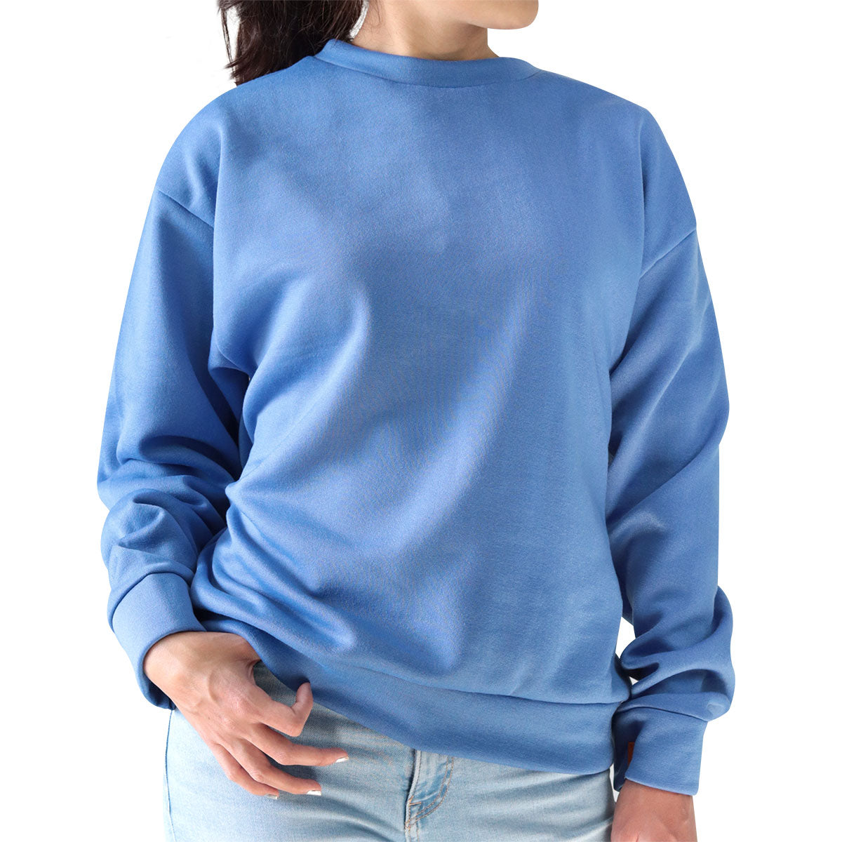 Sudadera Unisex Cuello Redondo color Azul