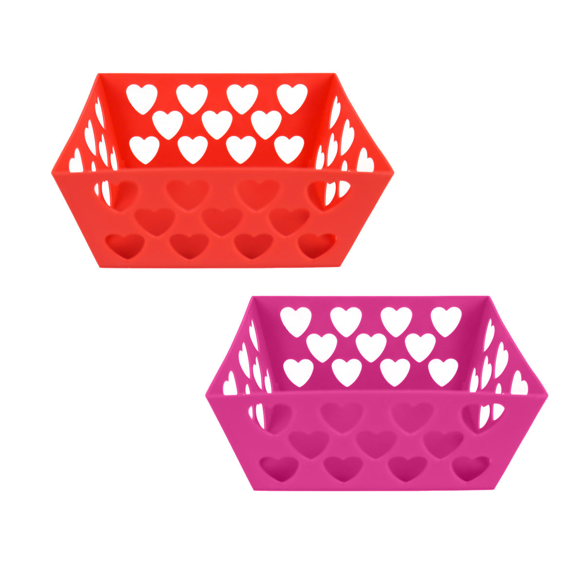Set de dos canastas para San Valentín 13x10x6cm