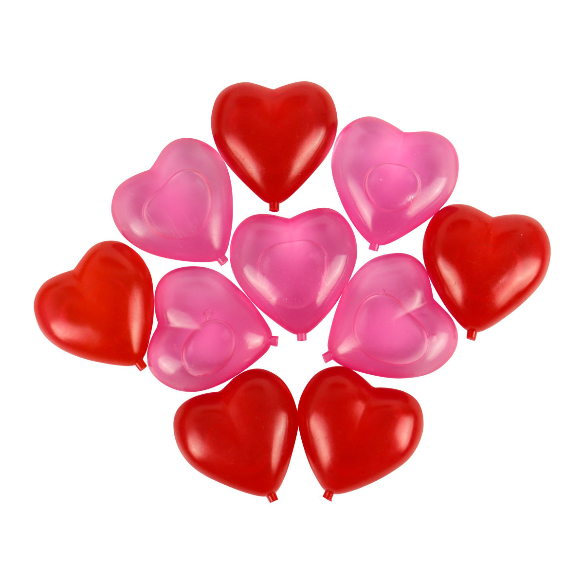 Figuras de corazón Heart Ice para bebidas 5cm 10 piezas