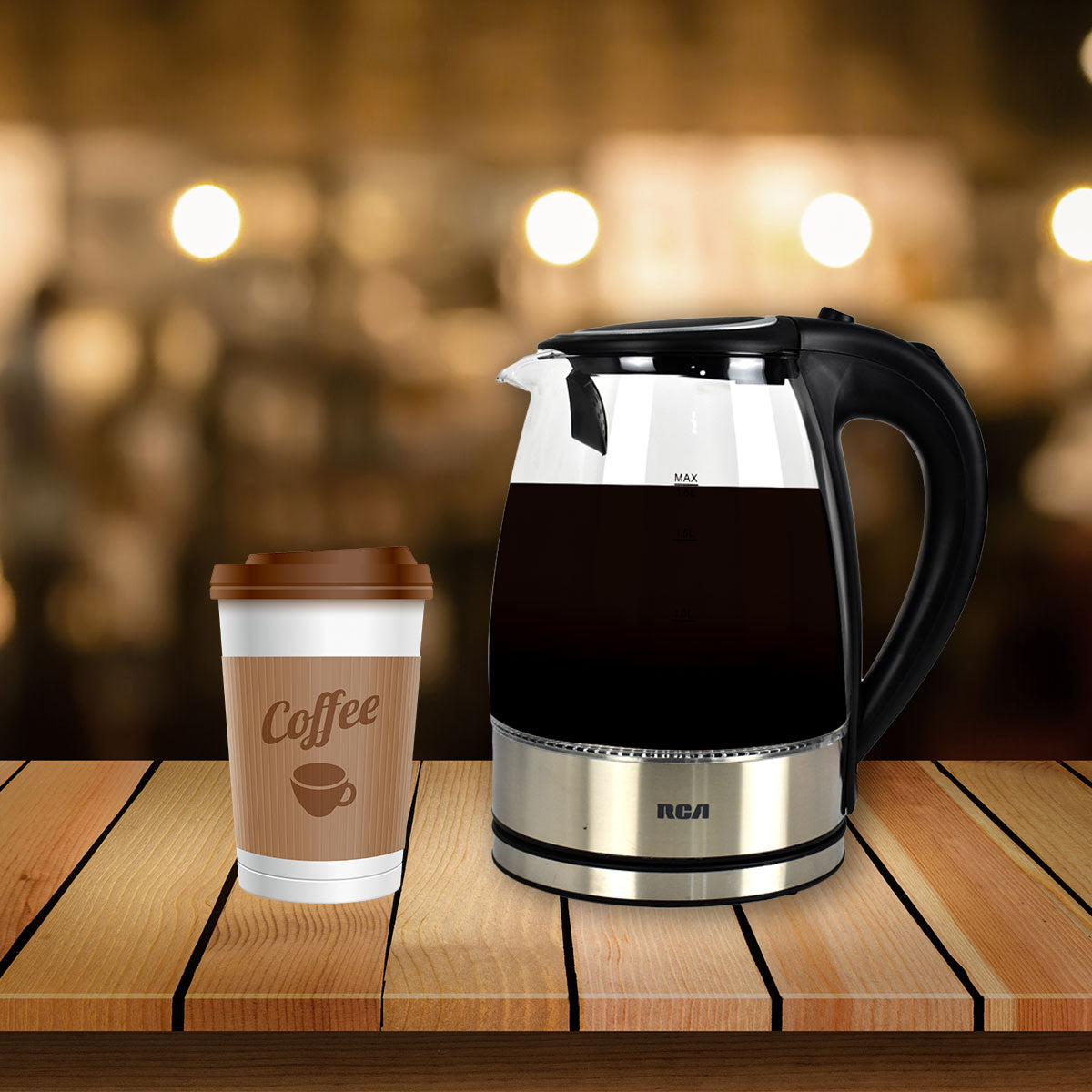 Tetera Eléctrica de Cristal 1.8 Litros