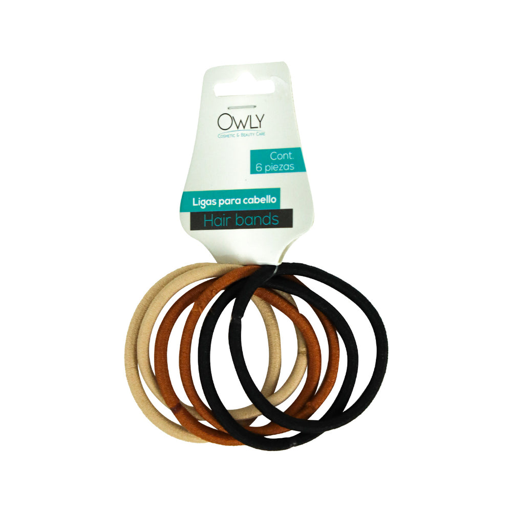 Set de 6 Ligas para Cabello Owly