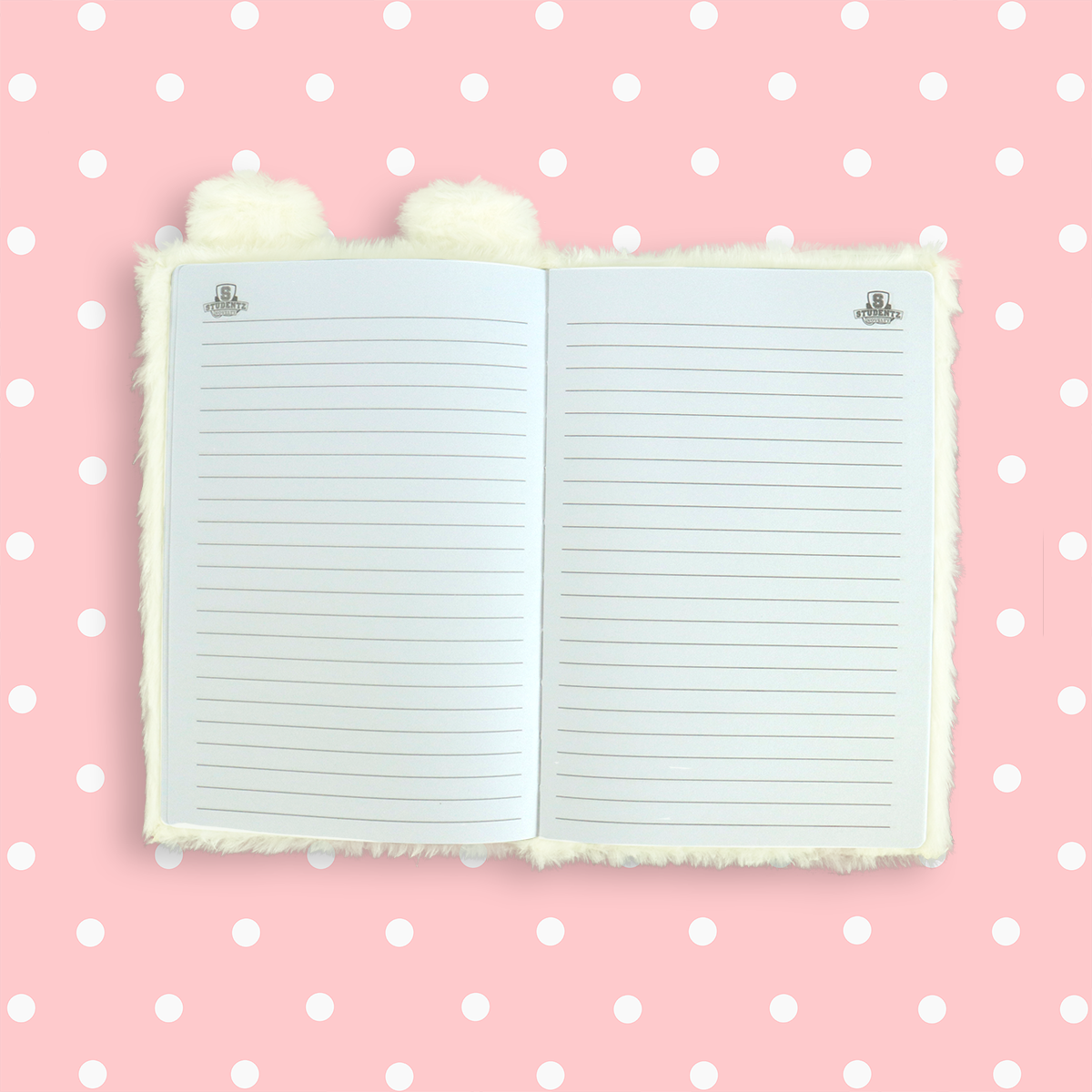 Cuaderno Afelpado de Conejo Amarillo, 80 Hojas