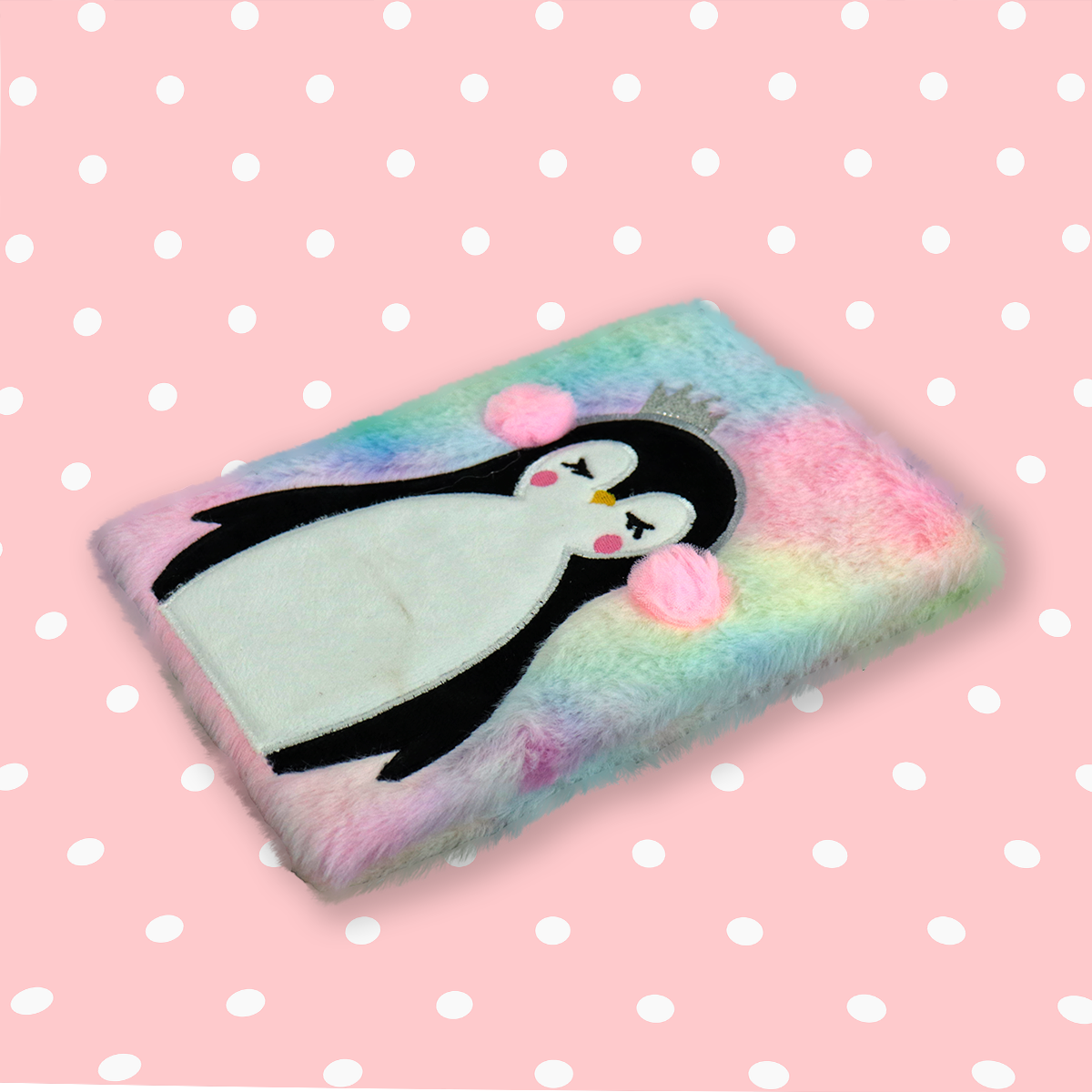 Cuaderno Afelpado de Pingüino, 80 Hojas