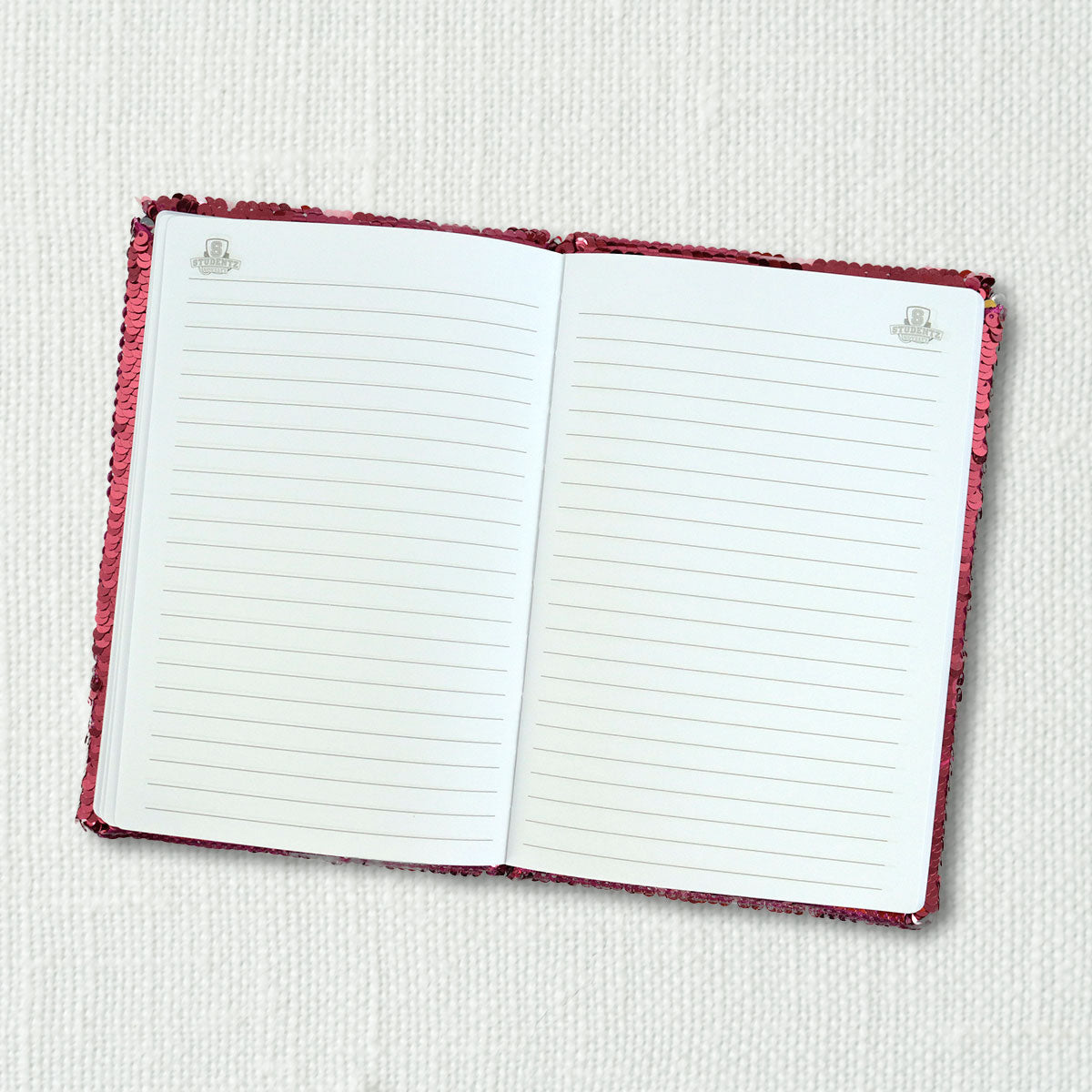 Cuaderno de Lentejuela Color Fiusha, 80 Hojas