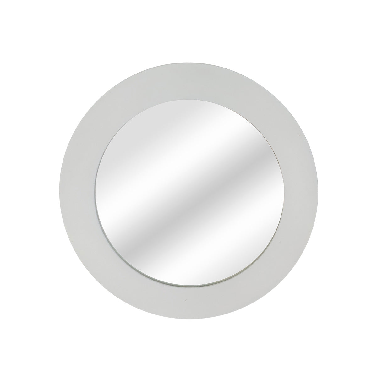 Espejo Redondo con Marco color Blanco