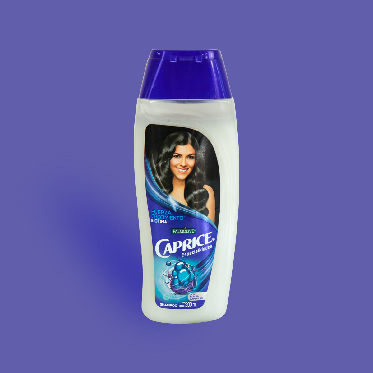Shampoo Caprice, Fuerza y Crecimiento con Biotina, Nutri - Cápsulas, 200 ml