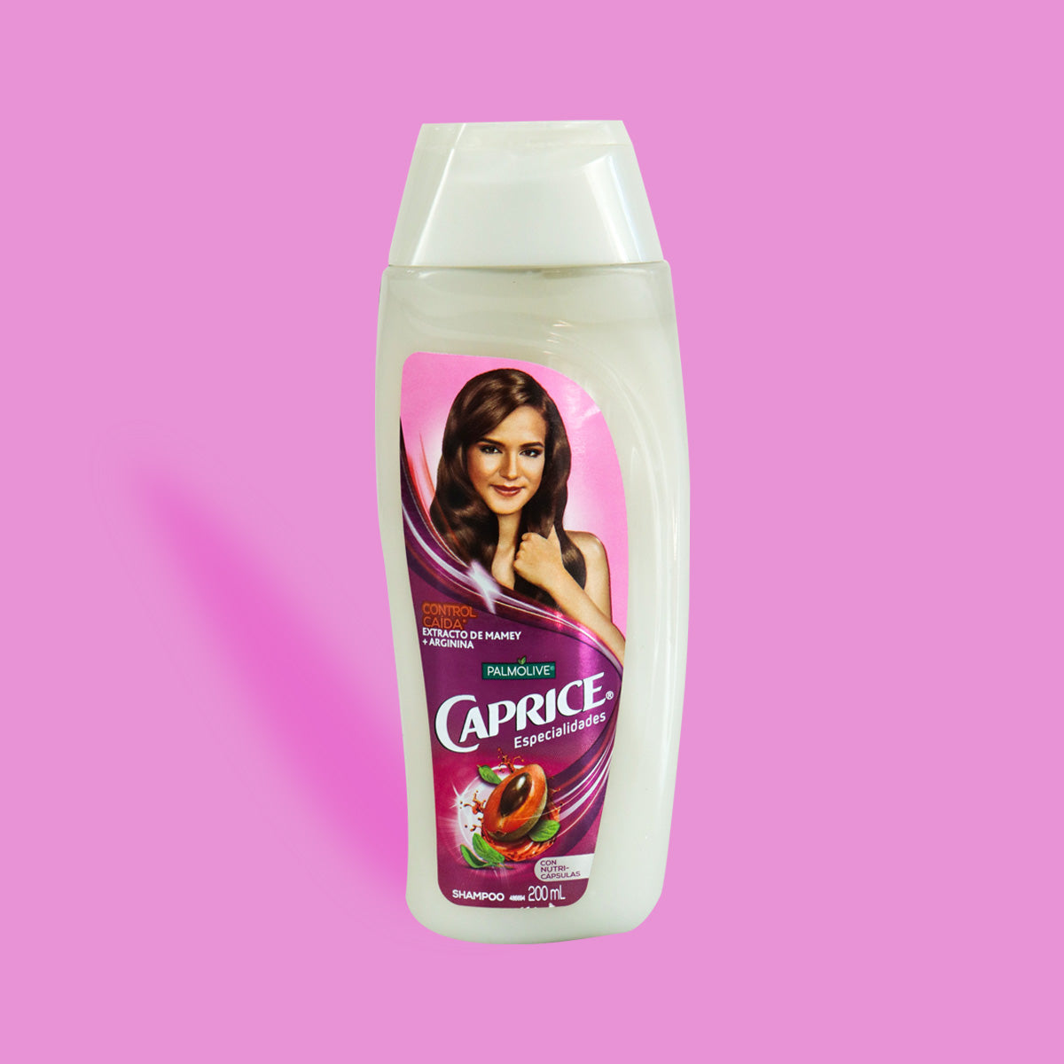 Shampoo Caprice, Extracto de Mamey y Arginina, Control Caída, 200 ml