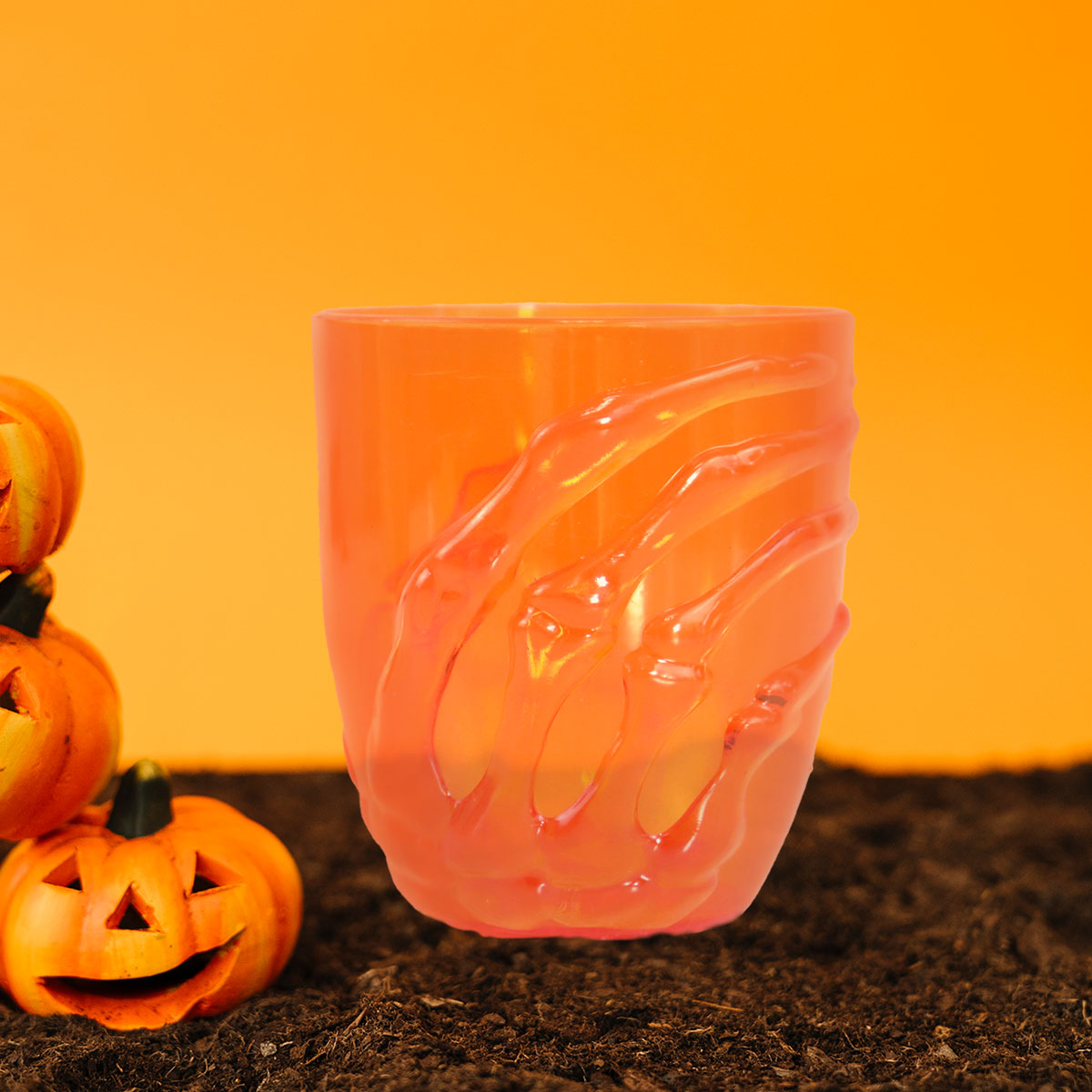 Vaso Zombie de Plástico Naranja