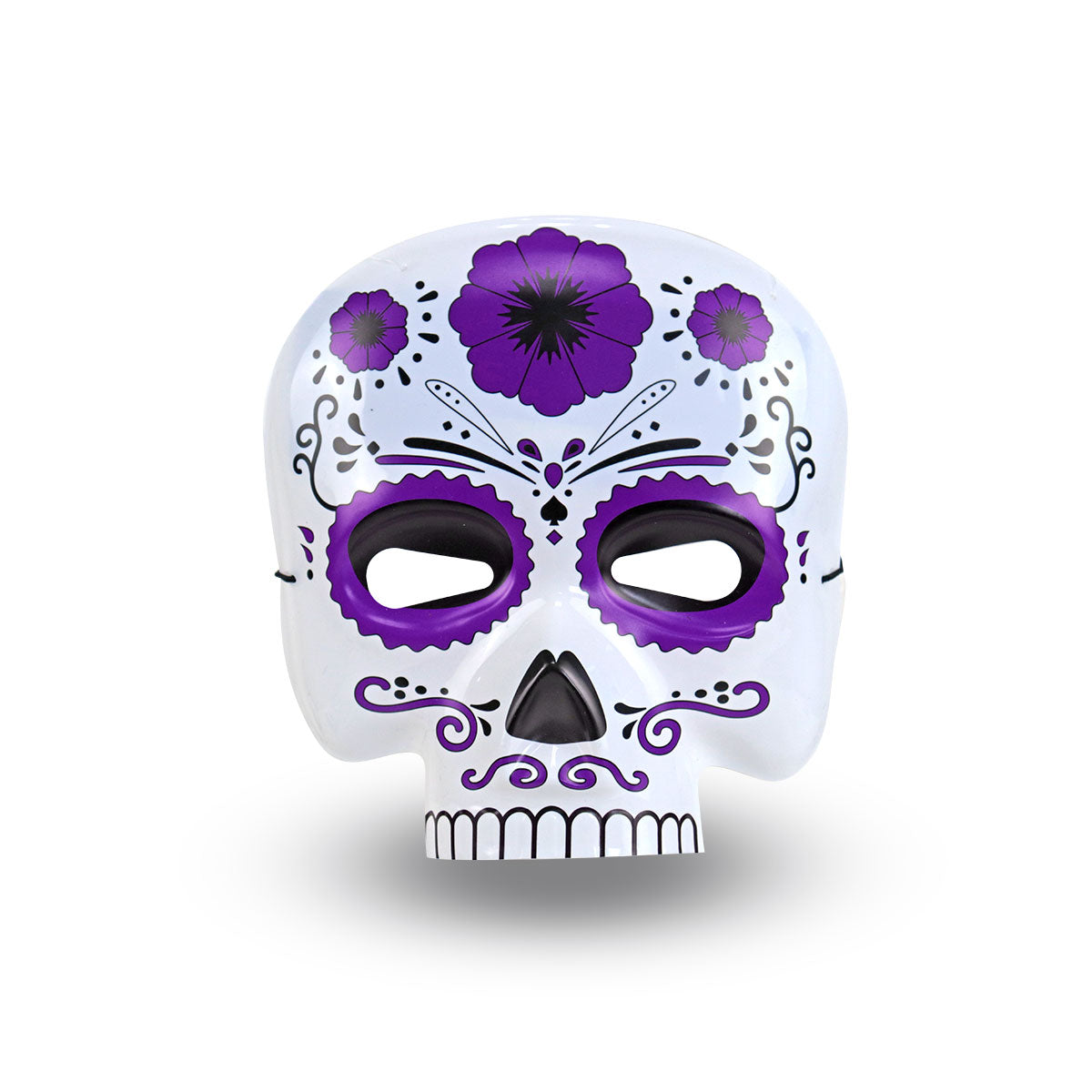 Máscara con Diseño de Calavera, Color Morado