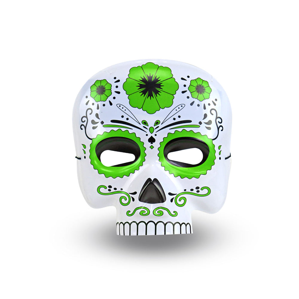 Máscara con Diseño de Calavera, Color Verde