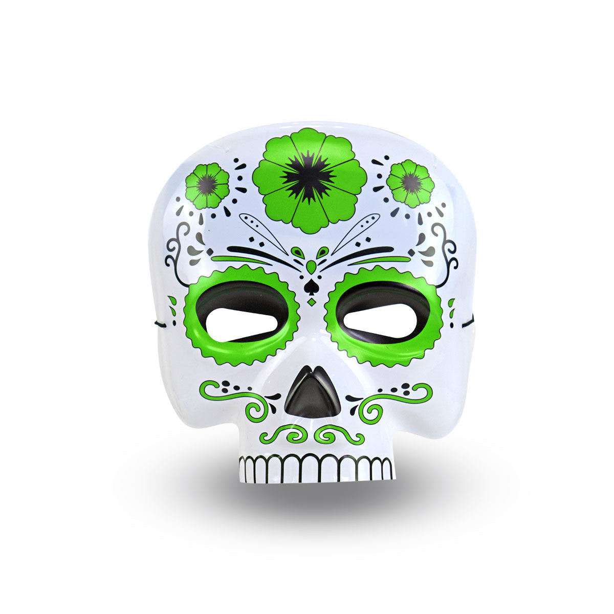 Máscara con Diseño de Calavera, Color Verde