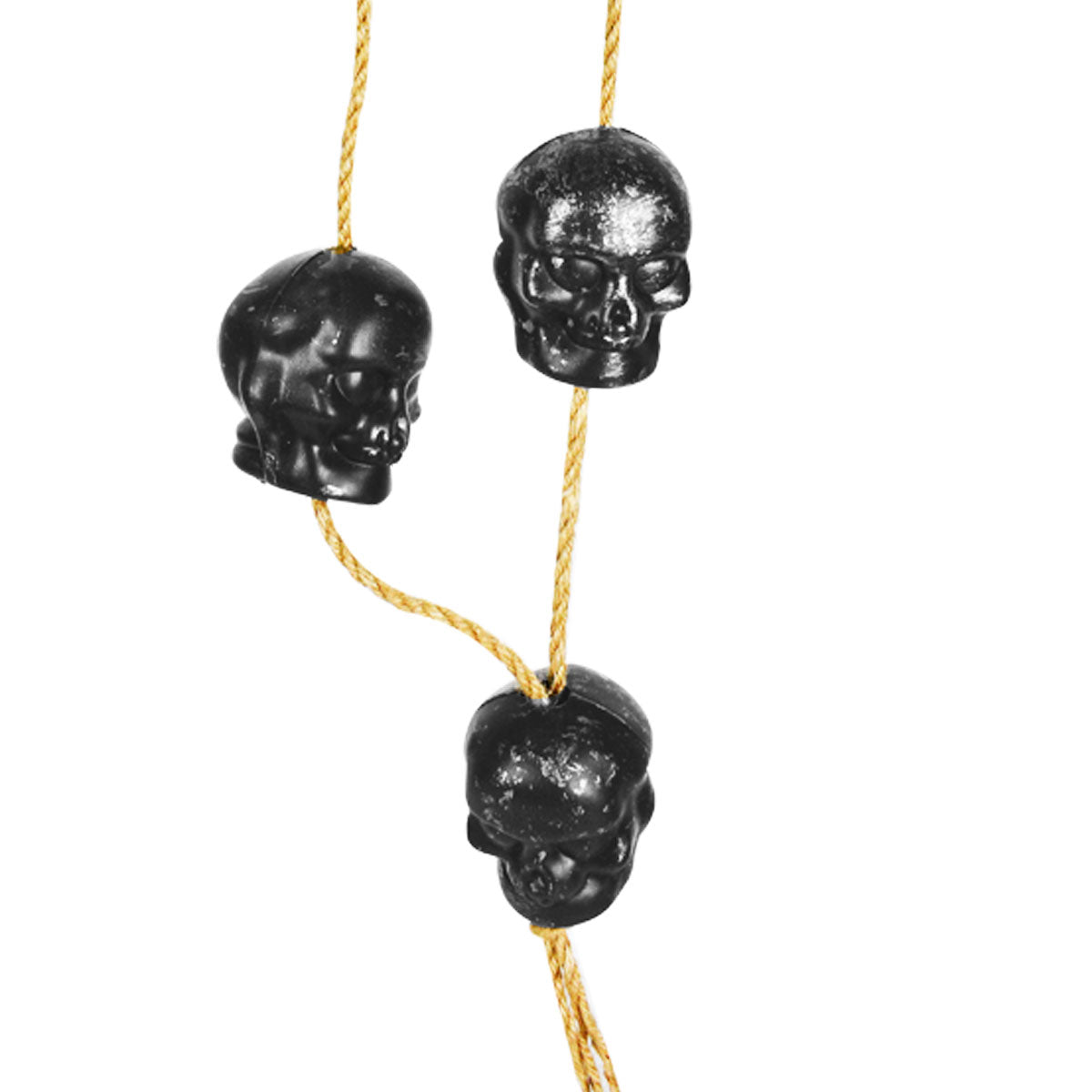 Collar de Calaveras Color Plateado