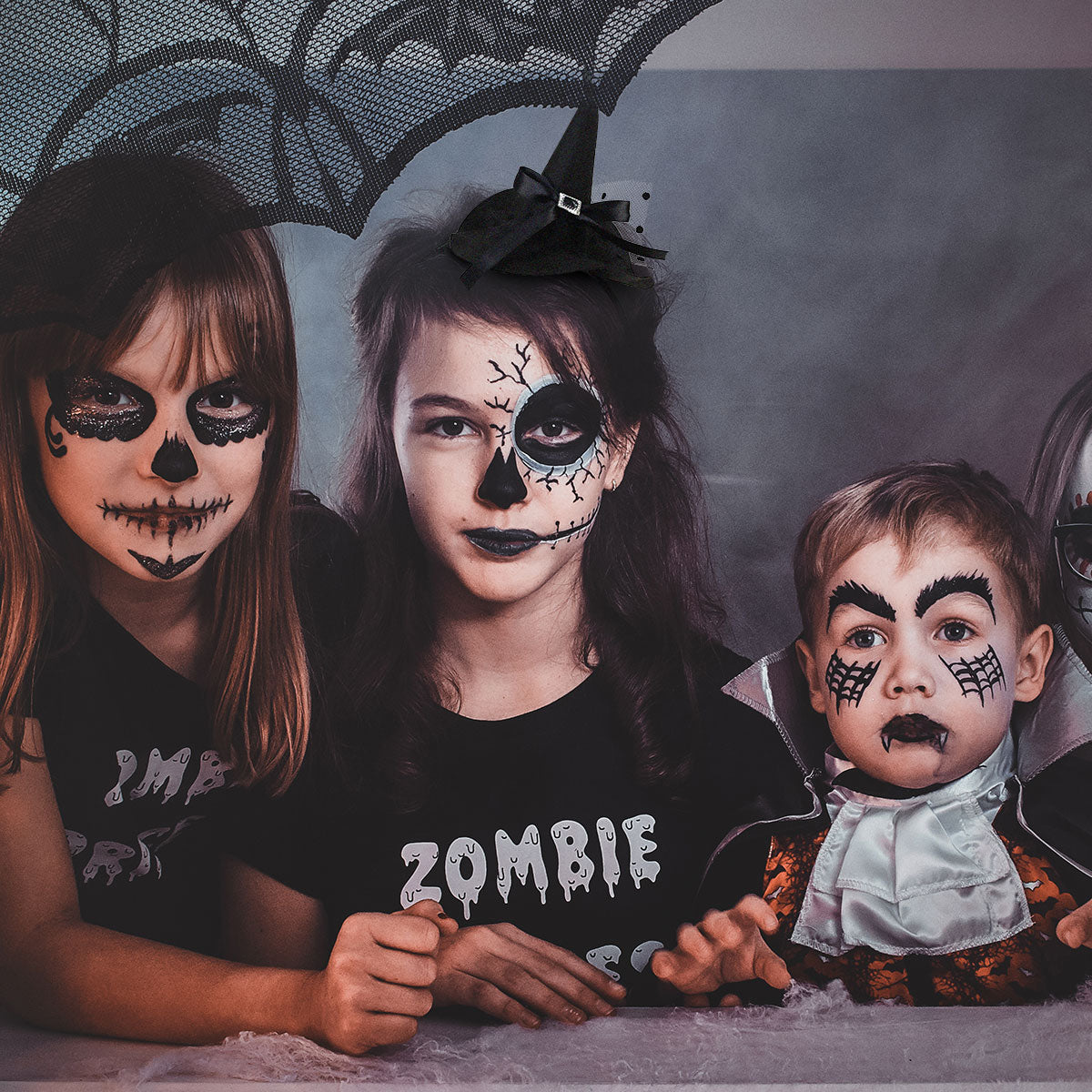 Sombrero de Bruja con Diadema para Halloween color Negro