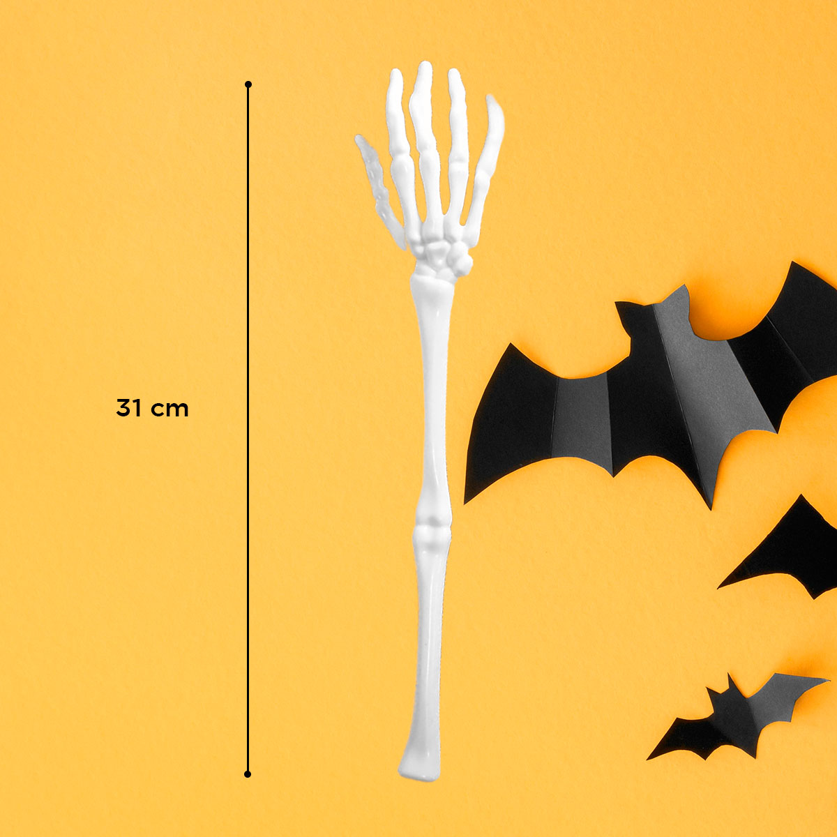 Pinzas en Forma de Brazos color Blanco para Ensalada