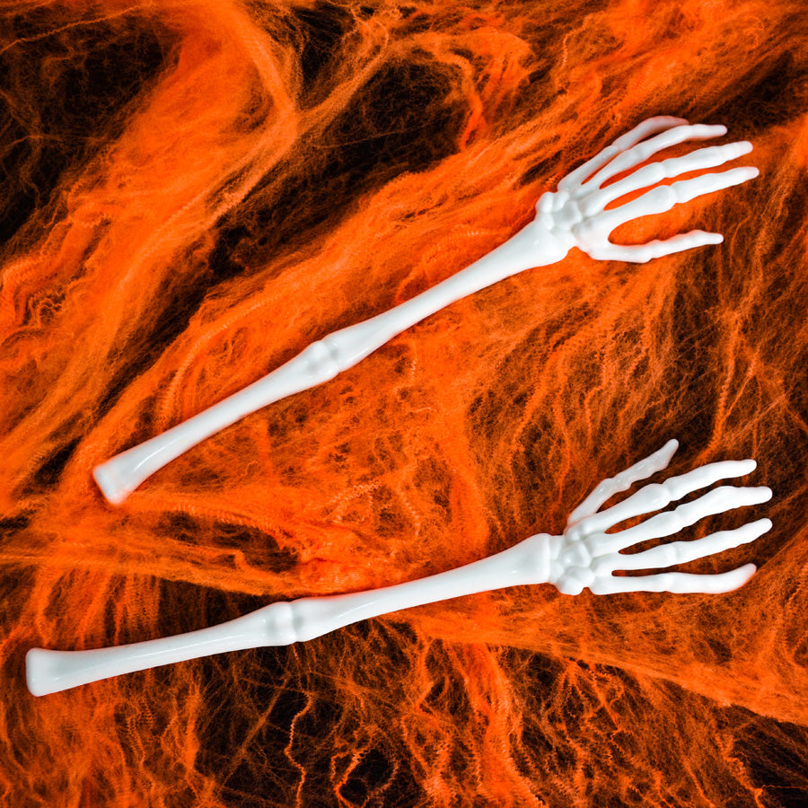 Pinzas en Forma de Brazos color Blanco para Ensalada