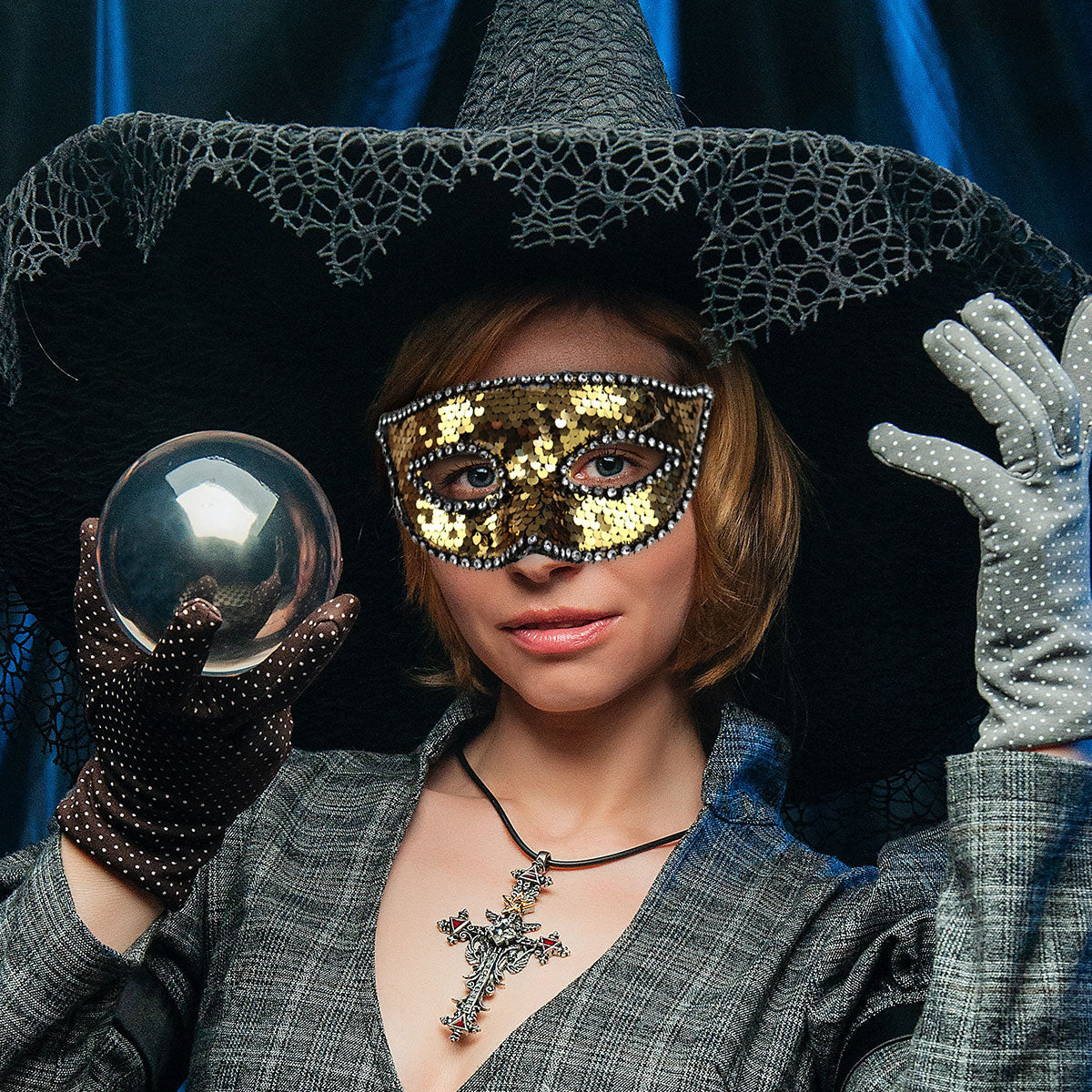 Máscara Antifaz, Color Dorado