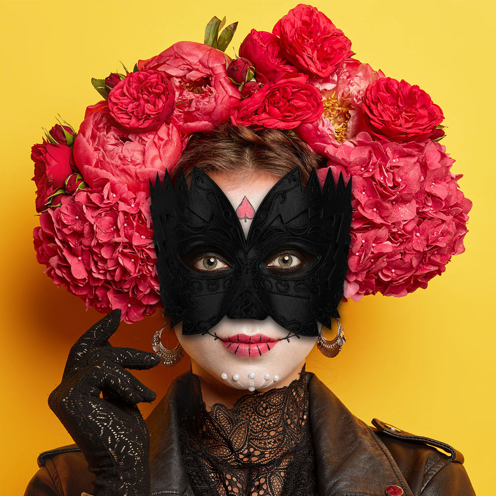 Antifaz Veneciano color Negro