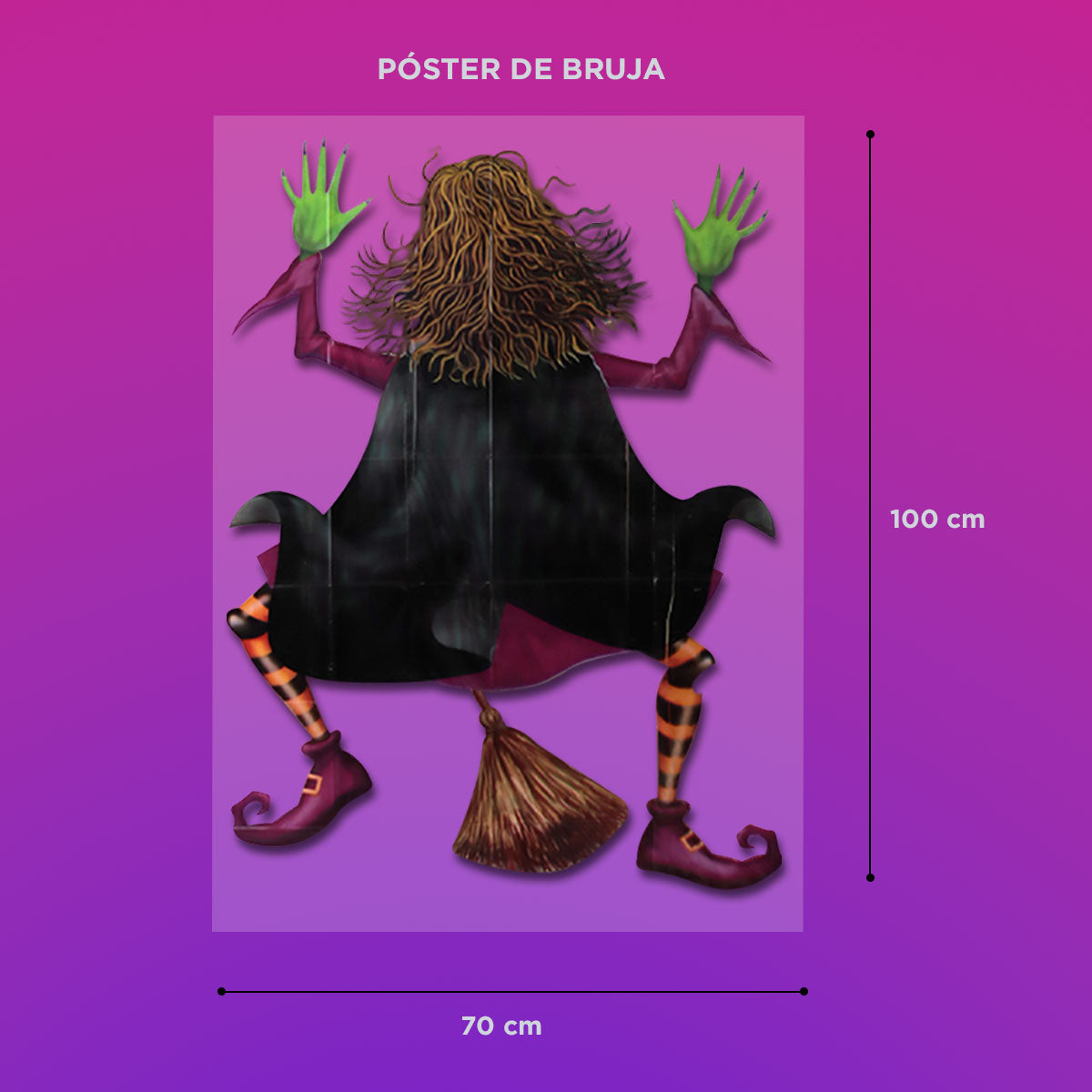 Bruja, Póster Decorativo para Halloween