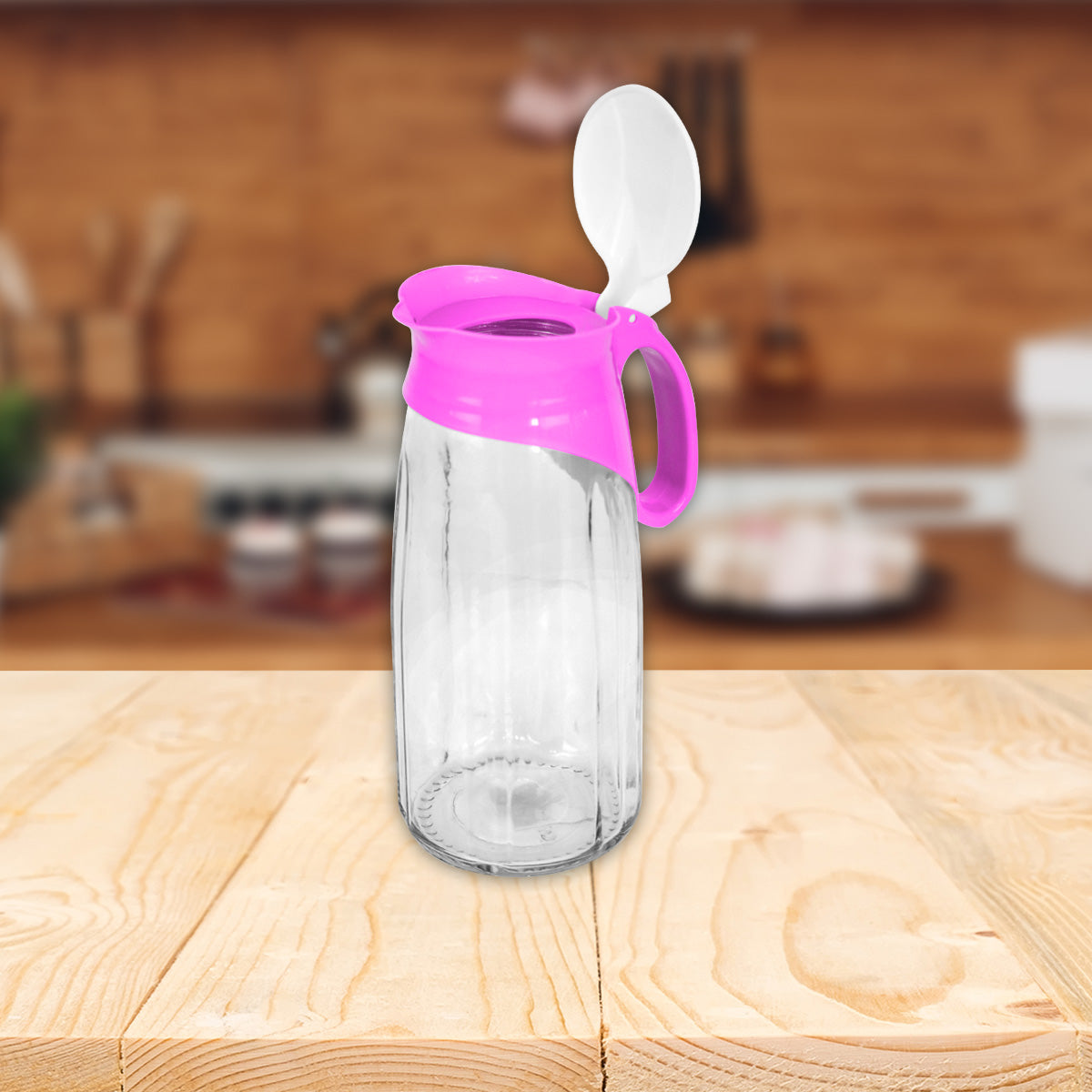 Jarra con Tapa Color Rosa 1500 ml