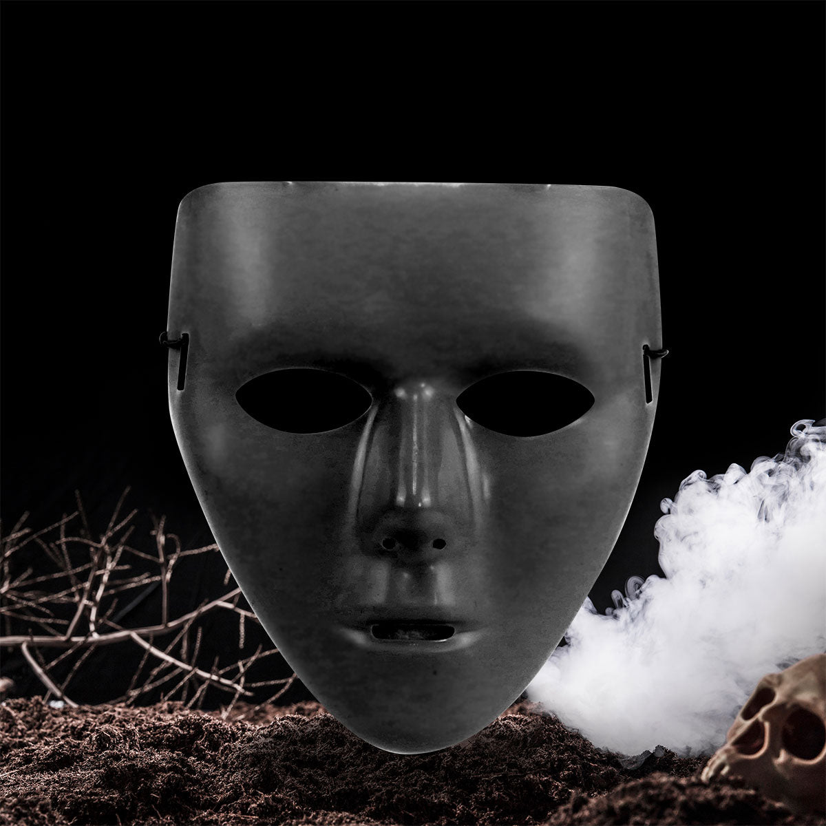 Máscara color Negro Waldo's