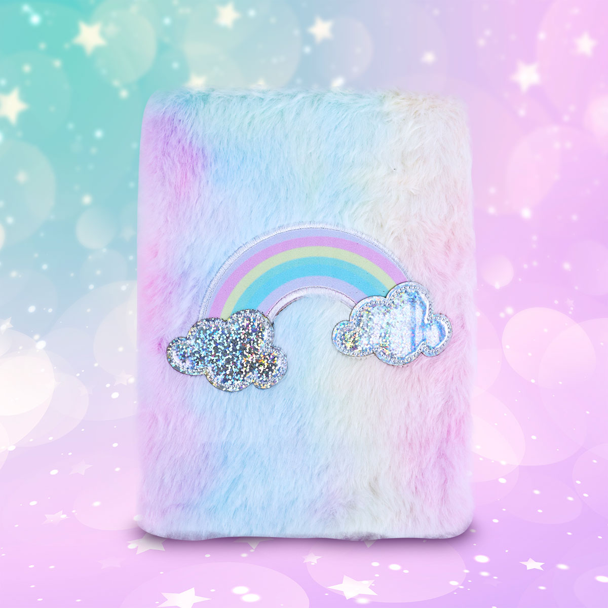 Libreta de Arcoíris con Textura de Peluche, 80 páginas